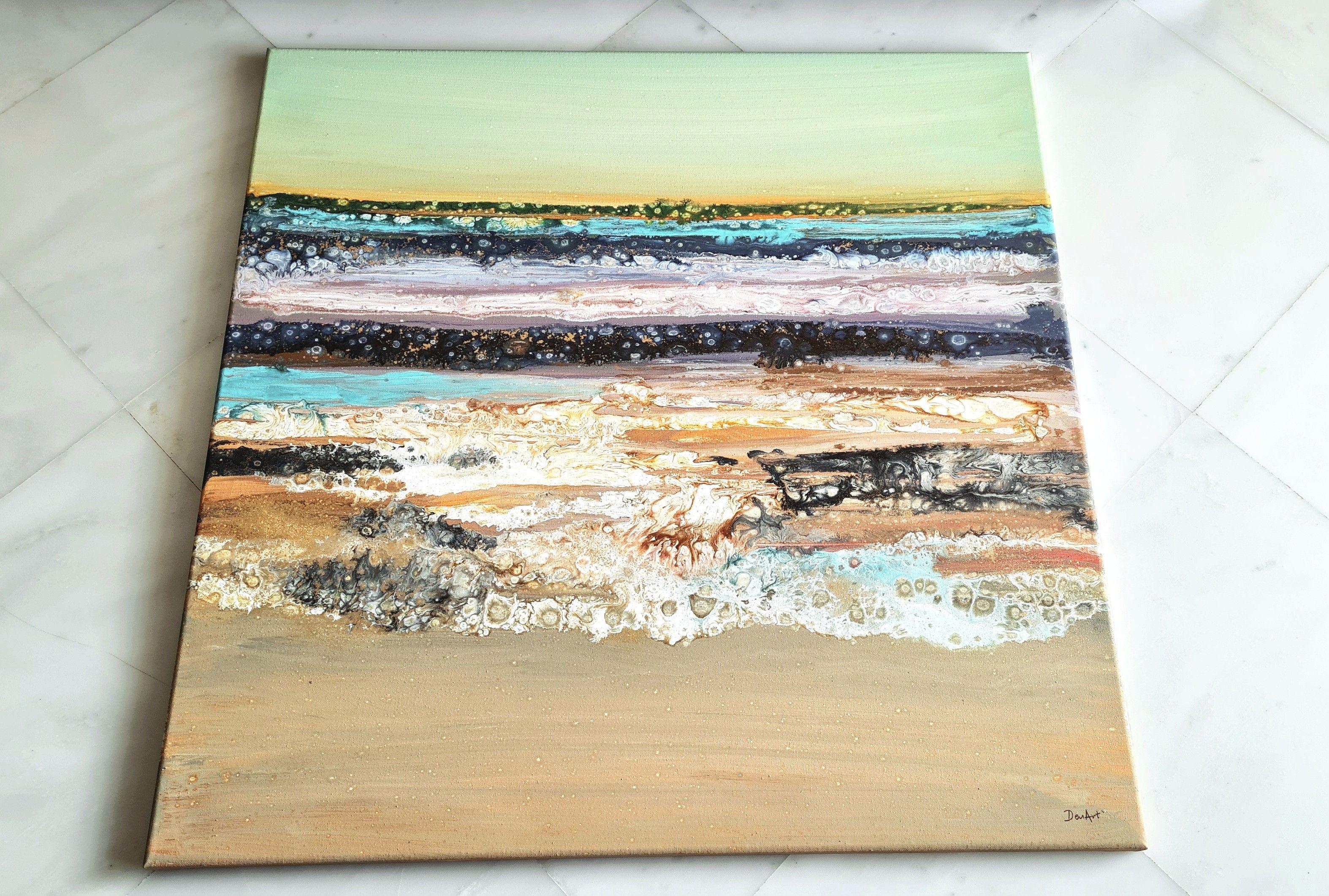 Luminous Symphony, Painting, Acrylic on Canvas For Sale 3