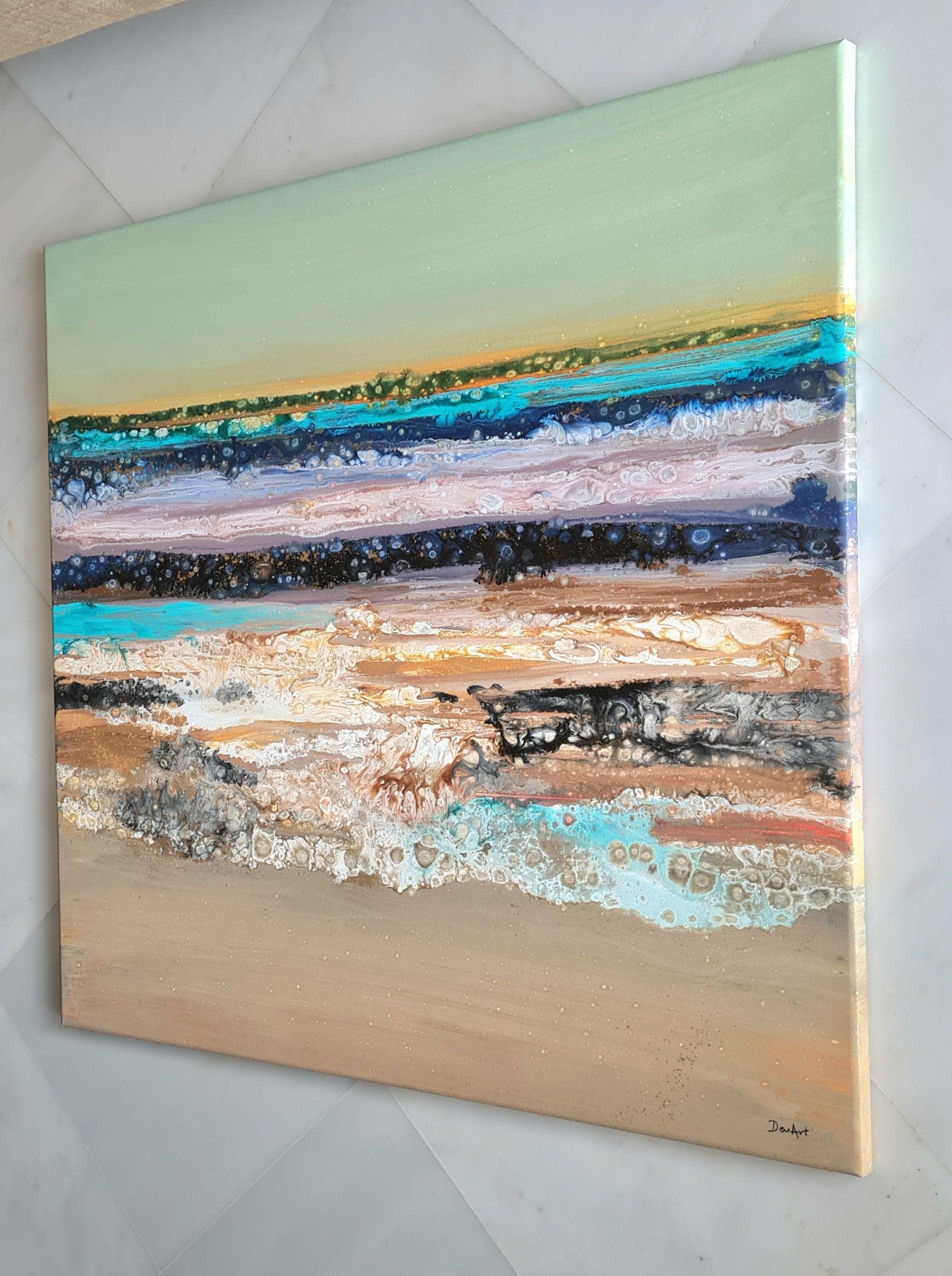 Luminous Symphony, Painting, Acrylic on Canvas For Sale 4