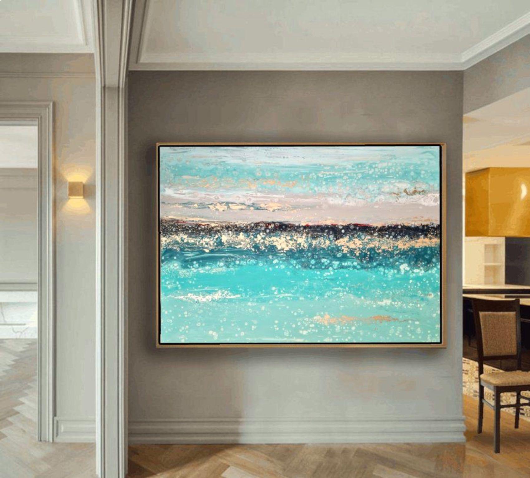 Utopia Land, Gemälde, Acryl auf Leinwand (Abstrakter Expressionismus), Painting, von Eleni  Denart
