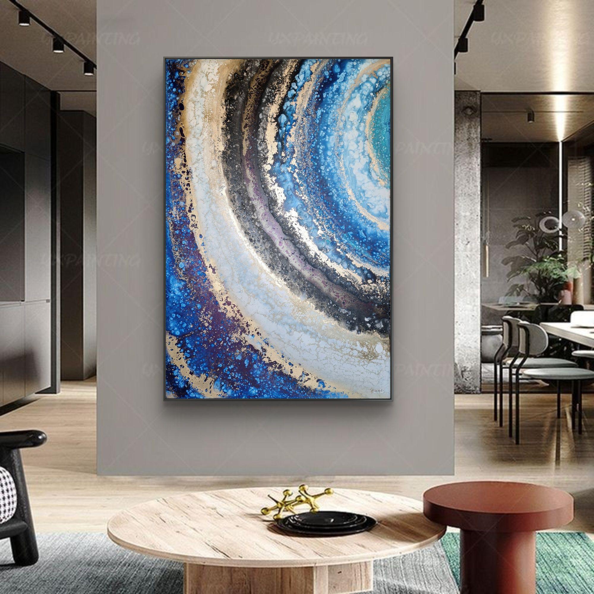 Tranquilität, Malerei, Acryl auf Leinwand – Painting von Eleni Denart
