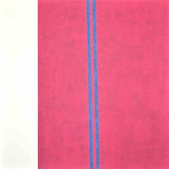 Cosmos Verde - Violeta - Litografía de Eleni Zerva - 1971