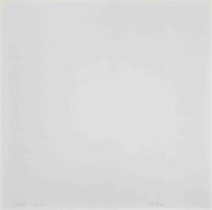 Green Cosmos - Yellow - Lithograph by Eleni Zerva - 1971