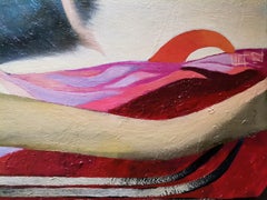 Somnium Nigri Buffalo - Painting Oil Green Blue White Grey Brown Black Red