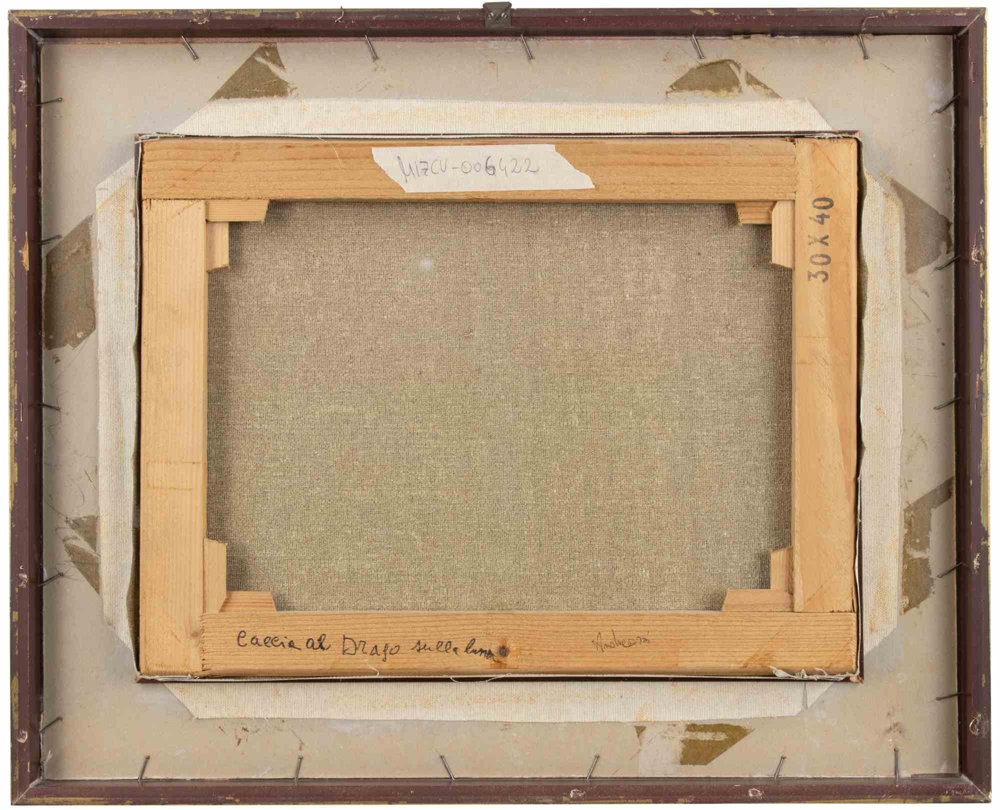 Senza titolo - Pittura a olio di Eleonora Leone - Fine del XX secolo in vendita 3