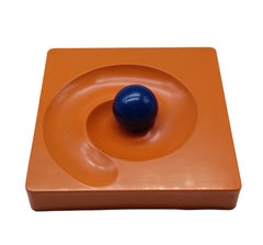 Eleonora Peduzzi Riva per Artemide Posacenere "Spiros" Arancio, Italia 1969
