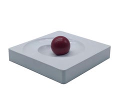 Eleonora Peduzzi Riva pour Artemide, cendrier « Spiros » blanc, Italie, 1969