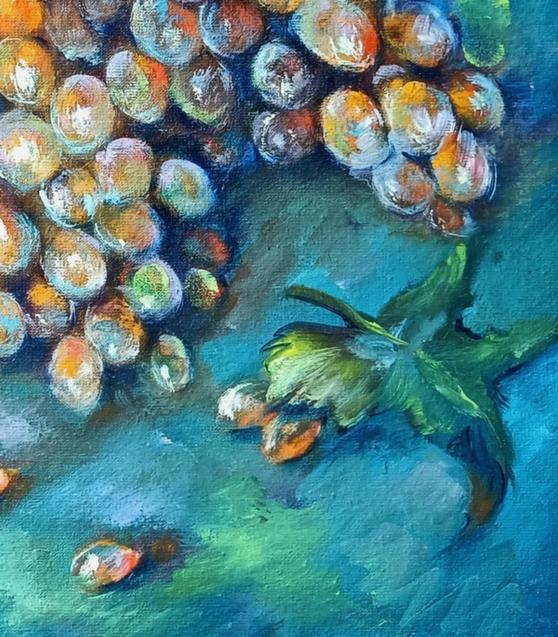 Grappe de raisin - Impressionnisme Painting par Eleonora Taranova