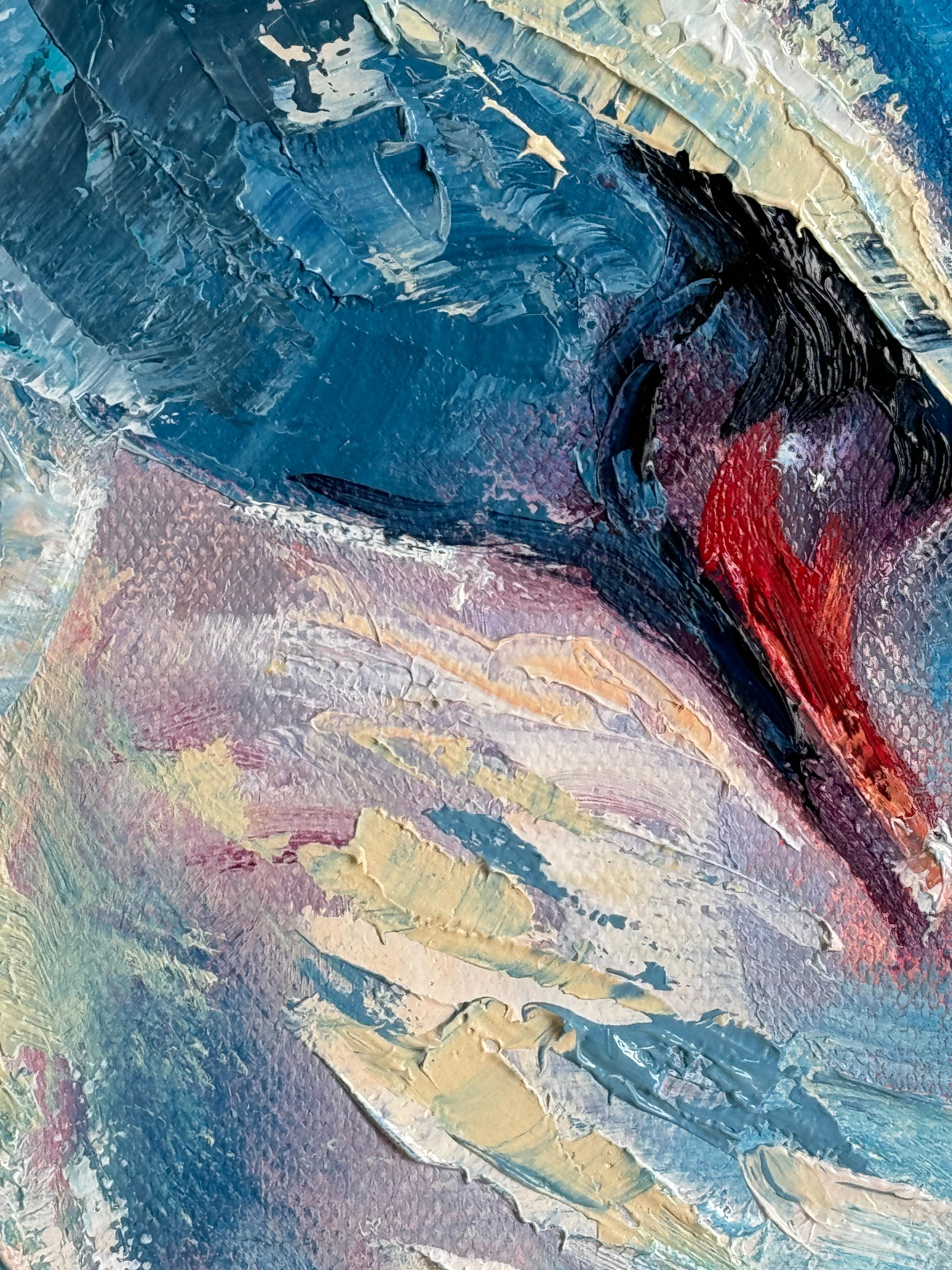 Für immer Liebe (Blau), Animal Painting, von Eleonora Taranova