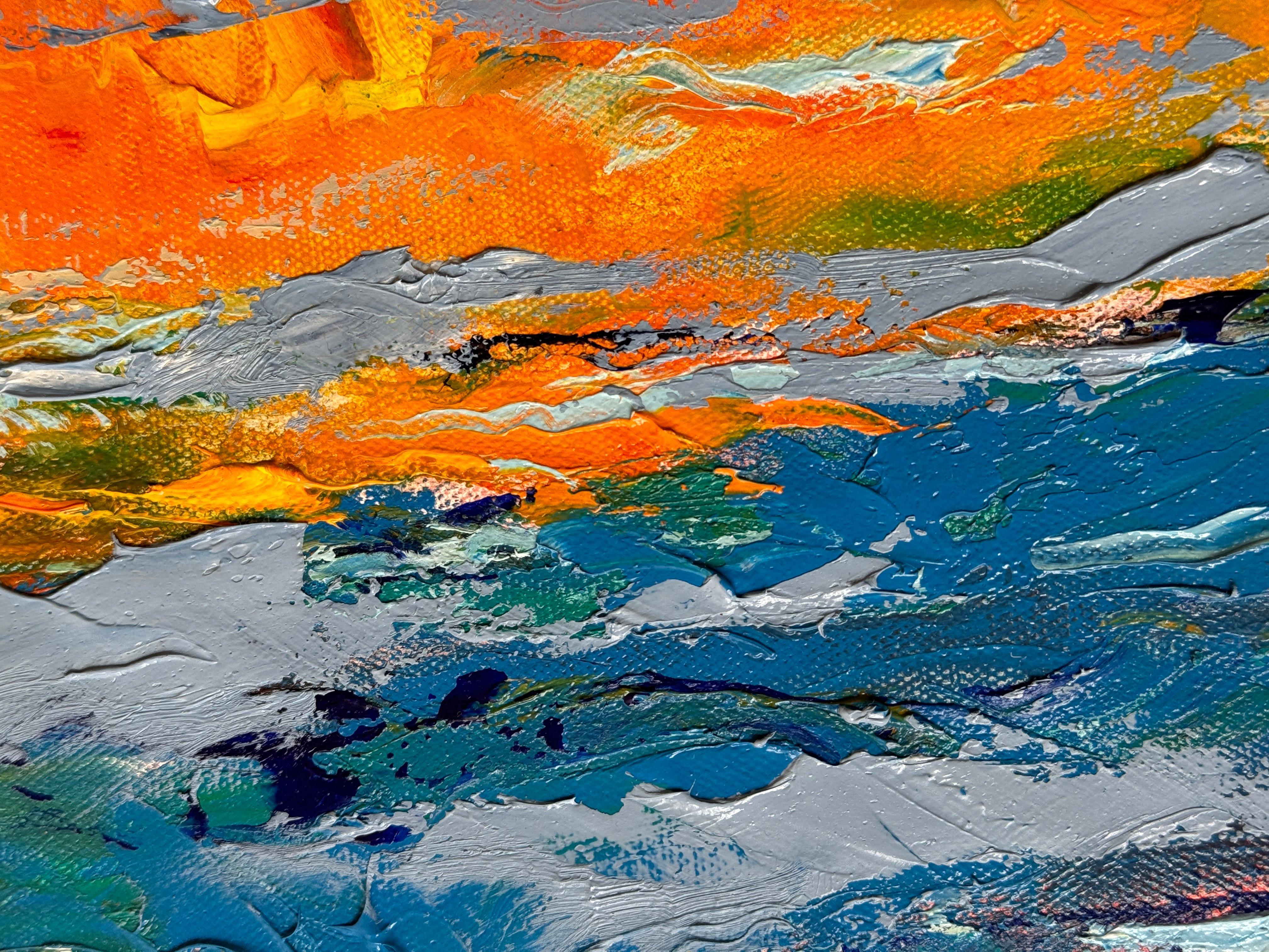 Plage chaude - Impressionnisme Painting par Eleonora Taranova