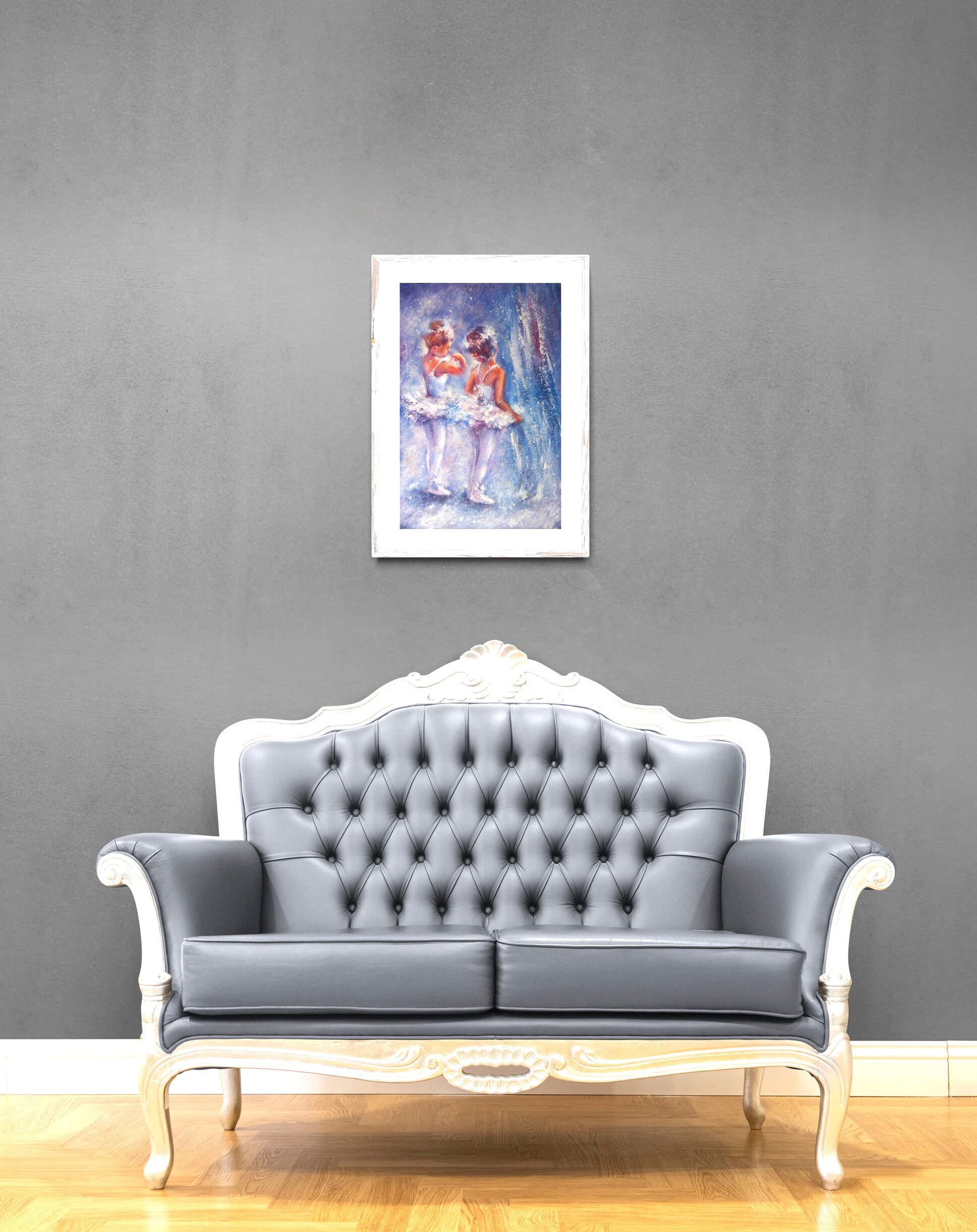 Pequeñas bailarinas. Pintura original en venta 4