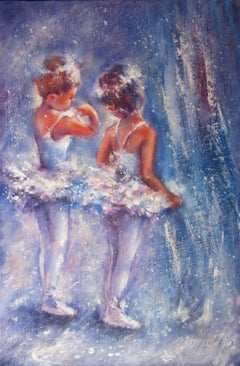 Pequeñas bailarinas. Pintura original