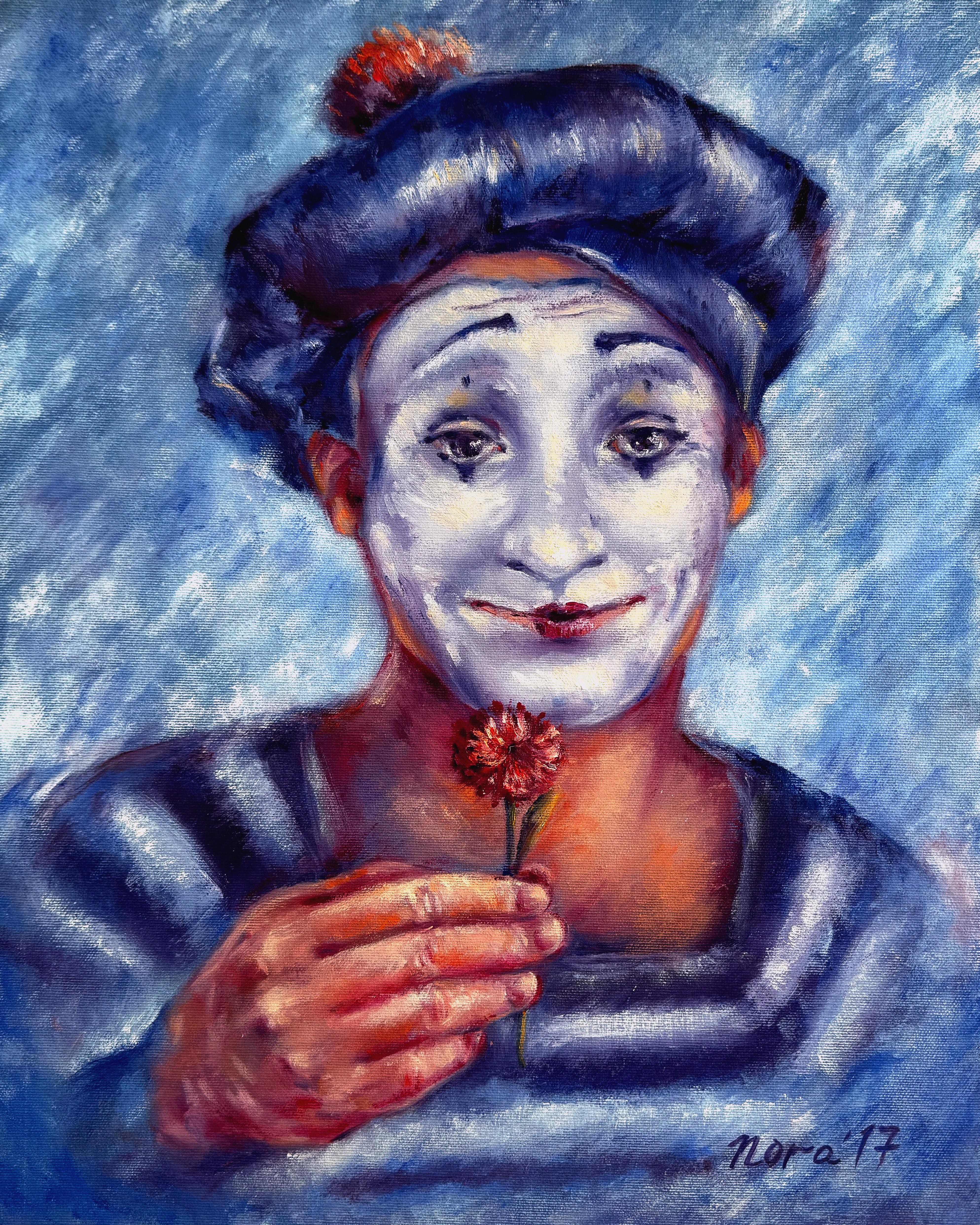 Figurative Painting Eleonora Taranova - Mime amoureux