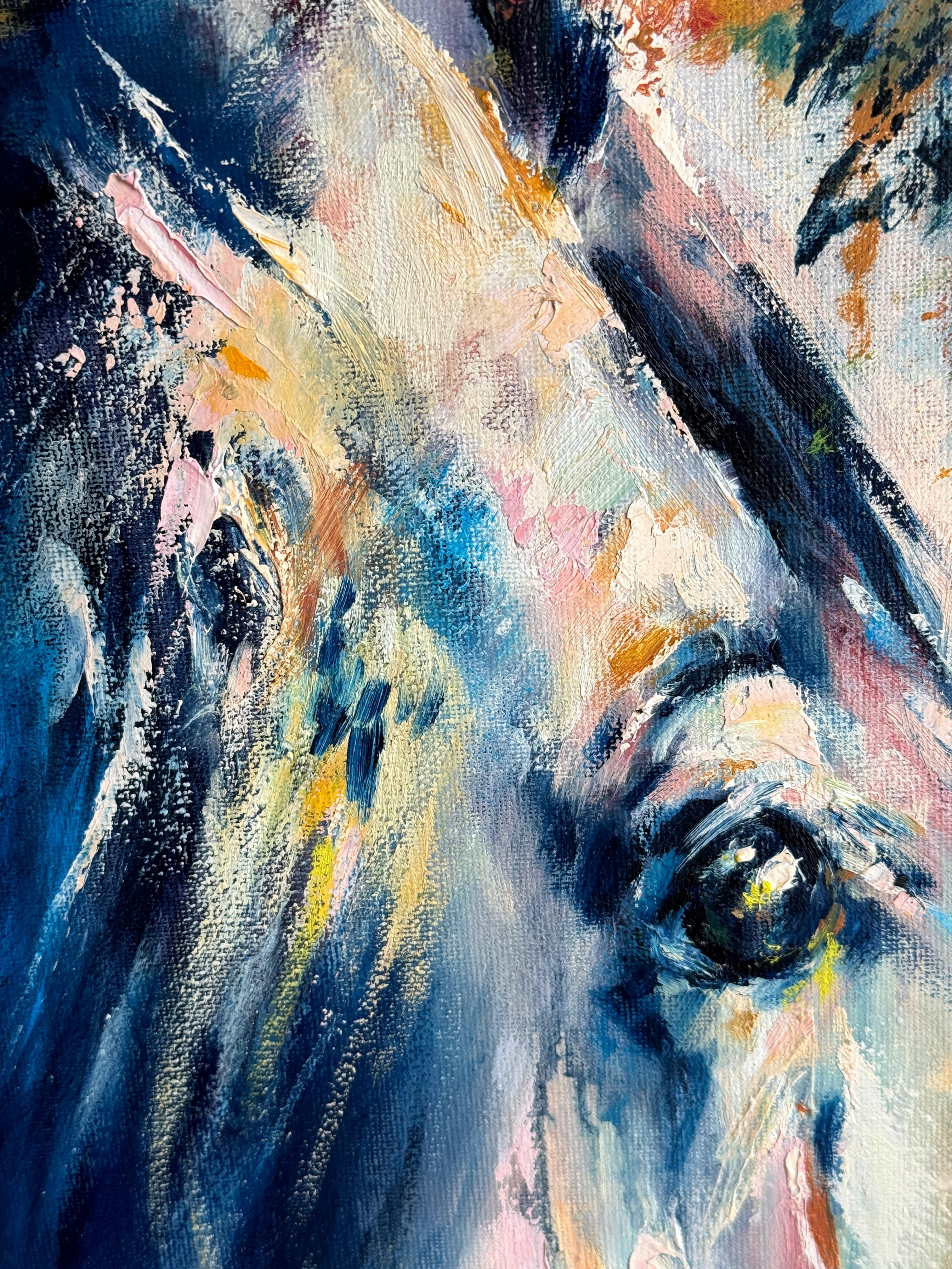 Cavallo di ottobre - Painting Impressionismo di Eleonora Taranova