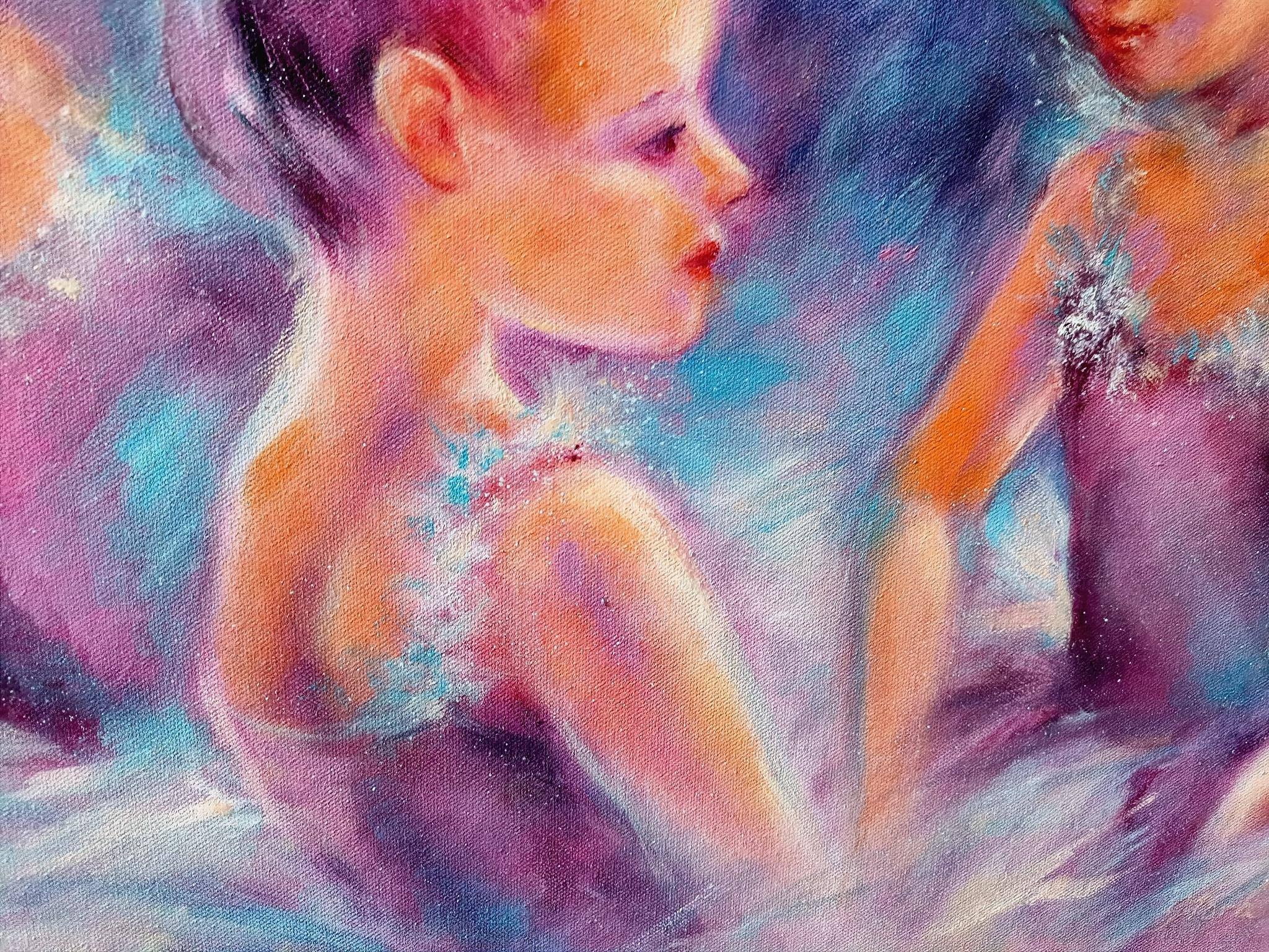 Sogni rosa. Pittura originale - Figurative Painting Rosa di Eleonora Taranova