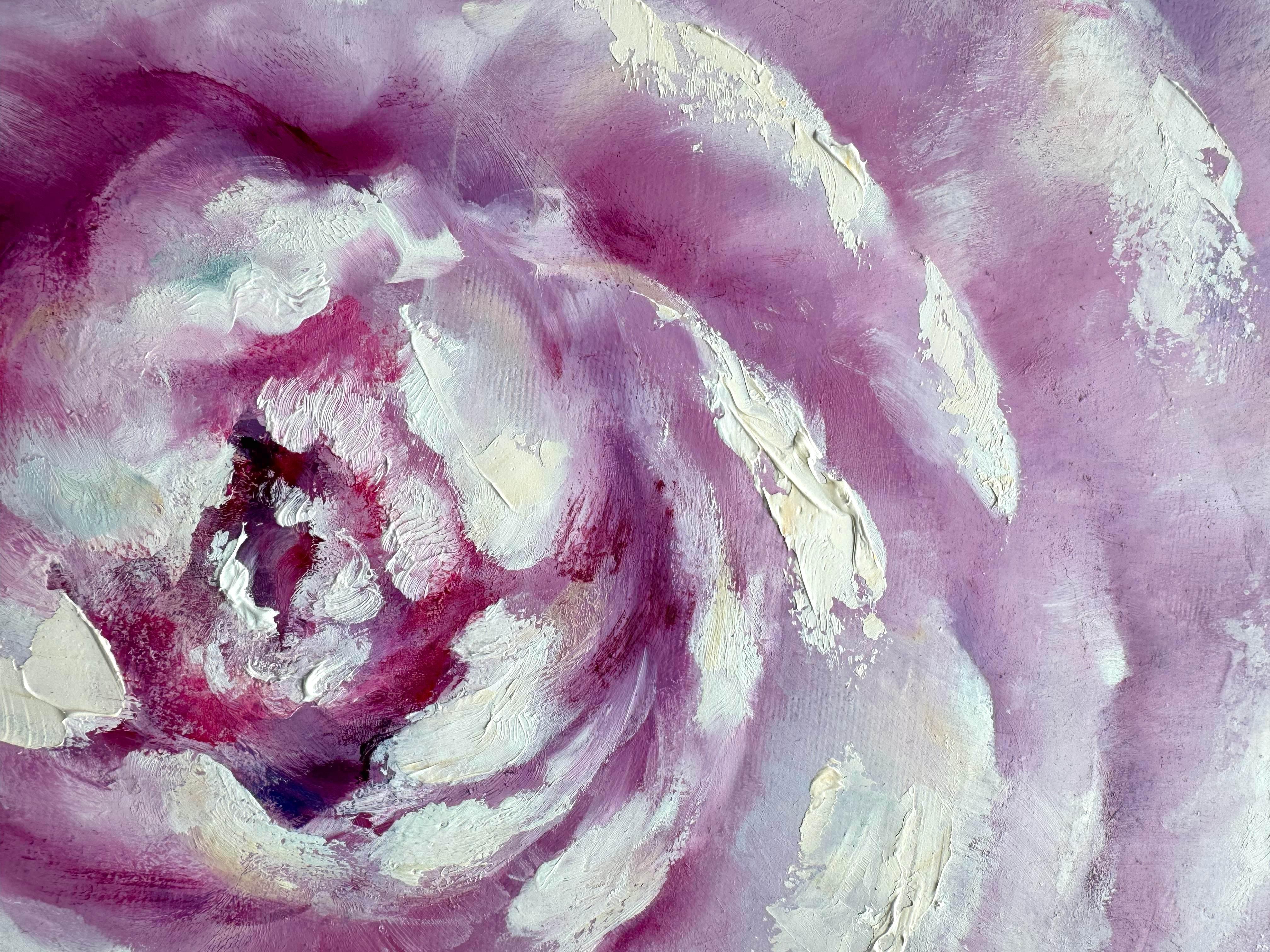 Peonia rosa. Pittura originale - Painting Impressionismo di Eleonora Taranova