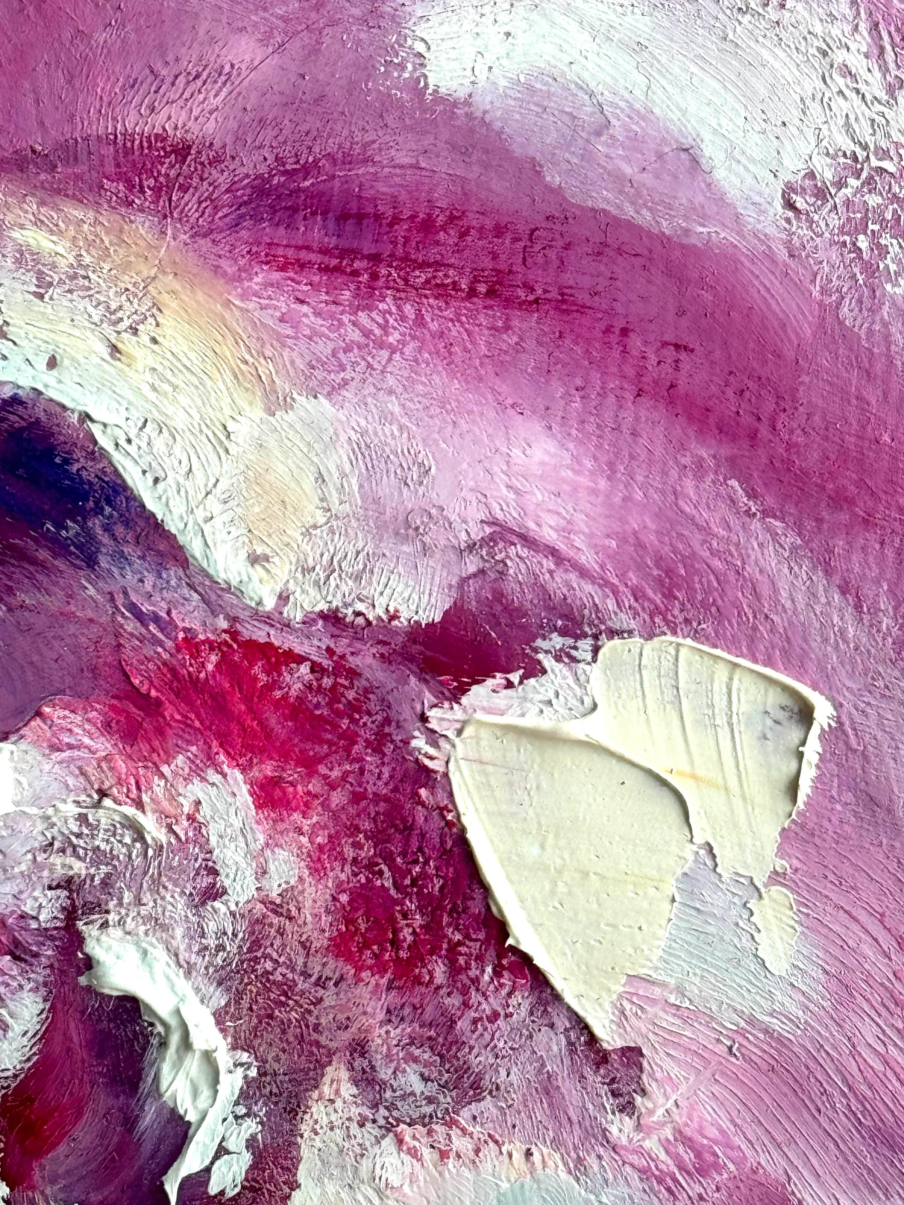 Peonia rosa. Pittura originale in vendita 2