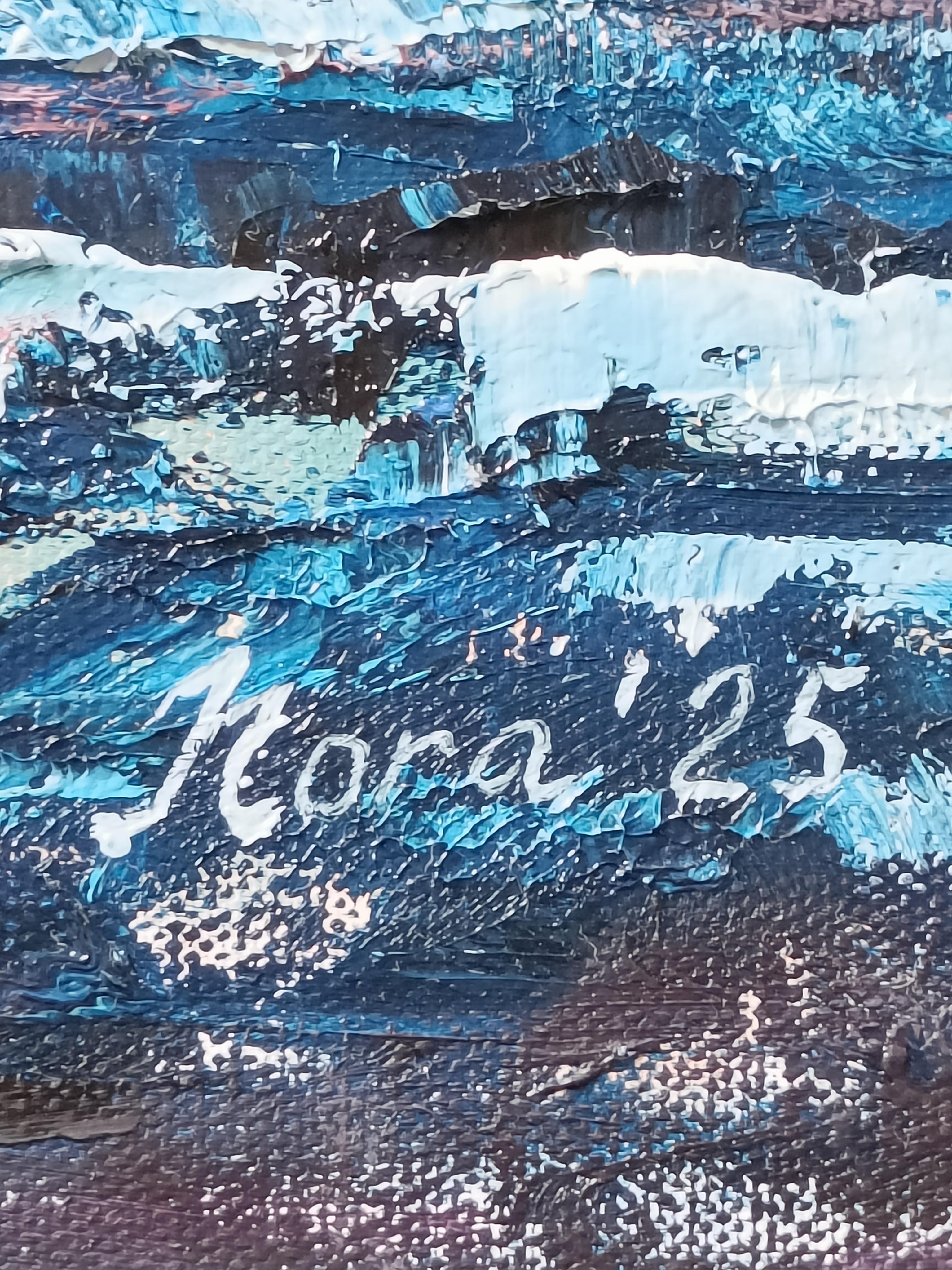 Seascape on a Boat im Angebot 1