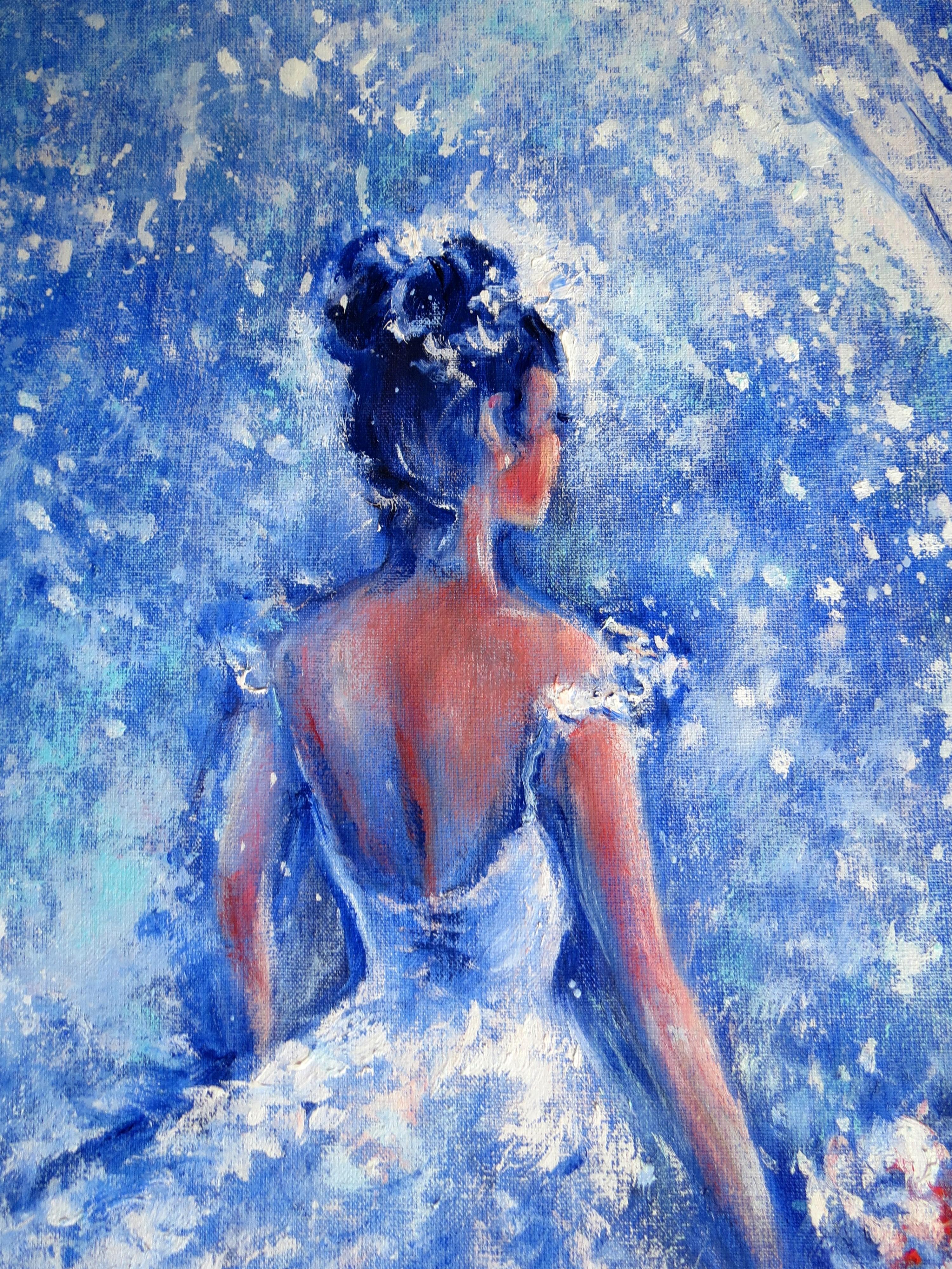 Die Braut (Impressionismus), Painting, von Eleonora Taranova