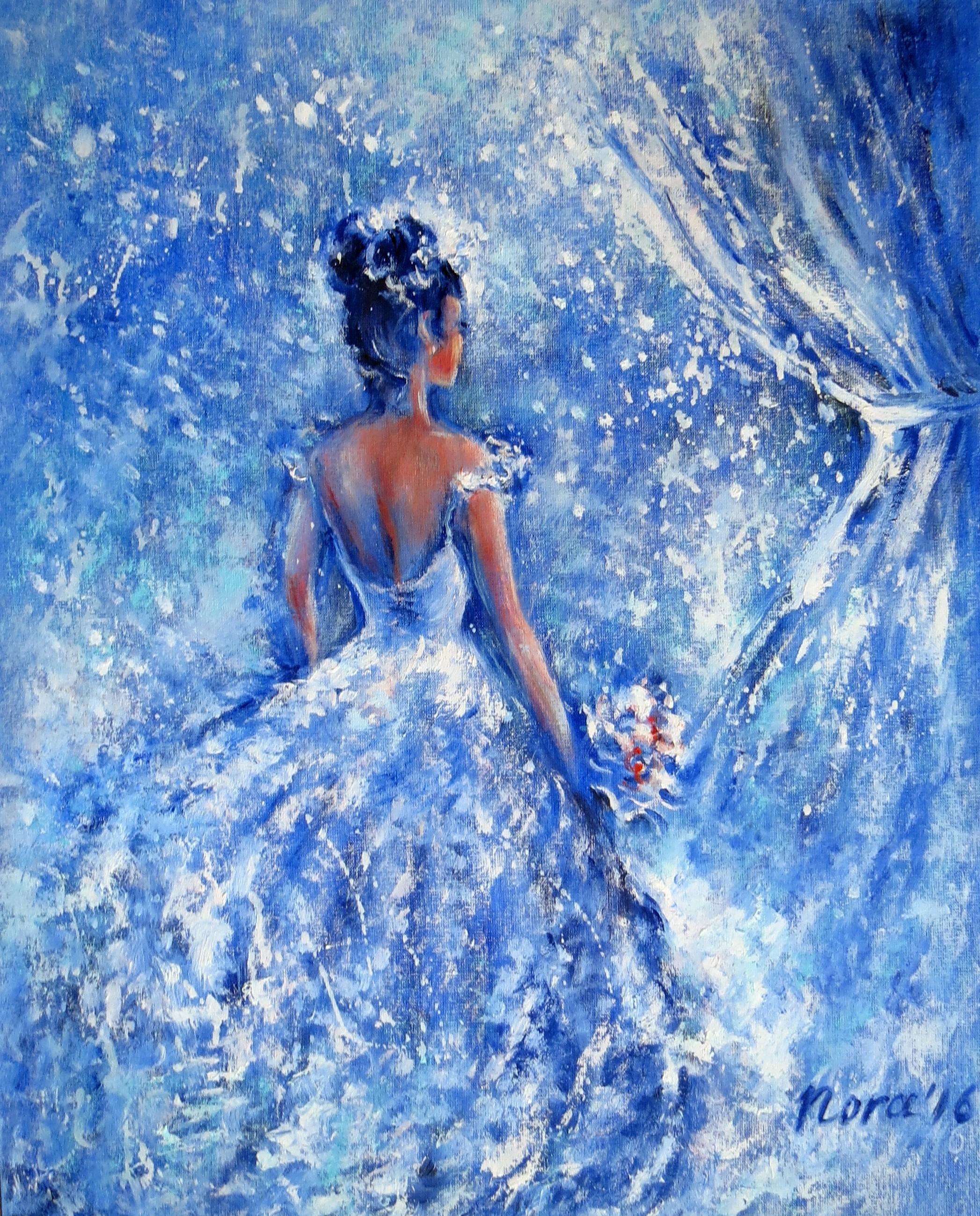 Eleonora Taranova Figurative Painting – Die Braut