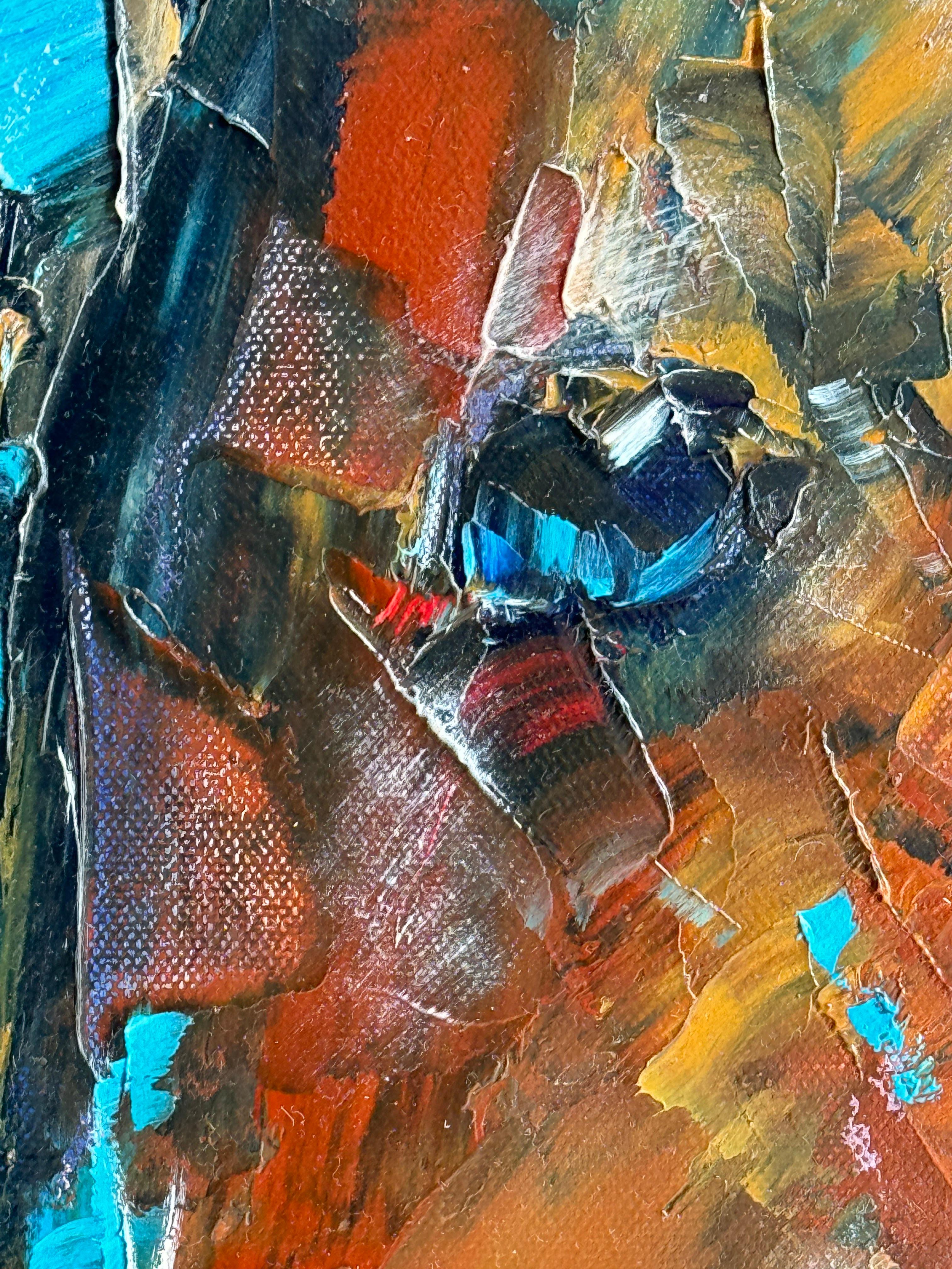 Sussurri - Animal Painting Grigio di Eleonora Taranova