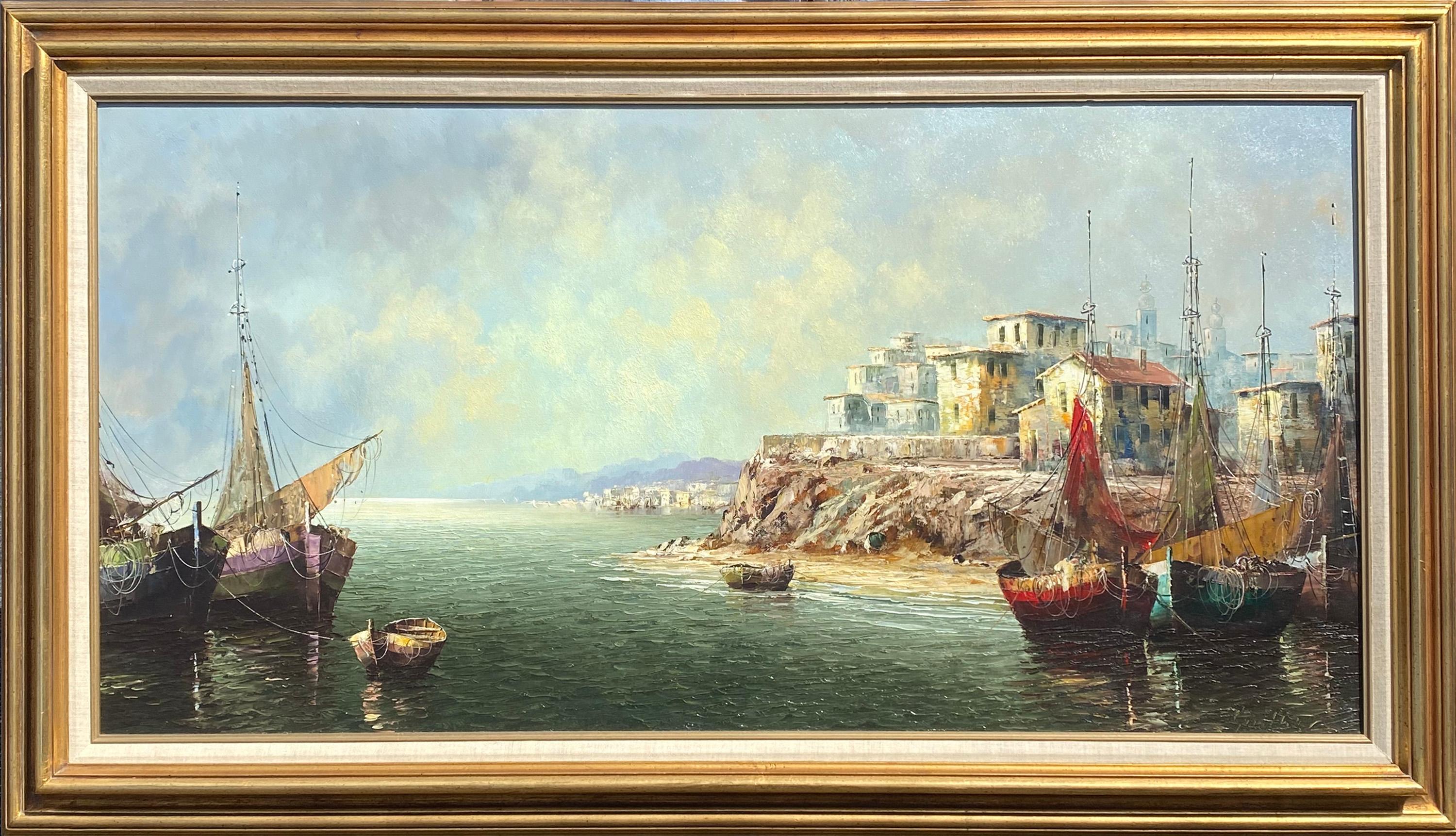 Porto tranquillo - Painting di Eleonore Guinther