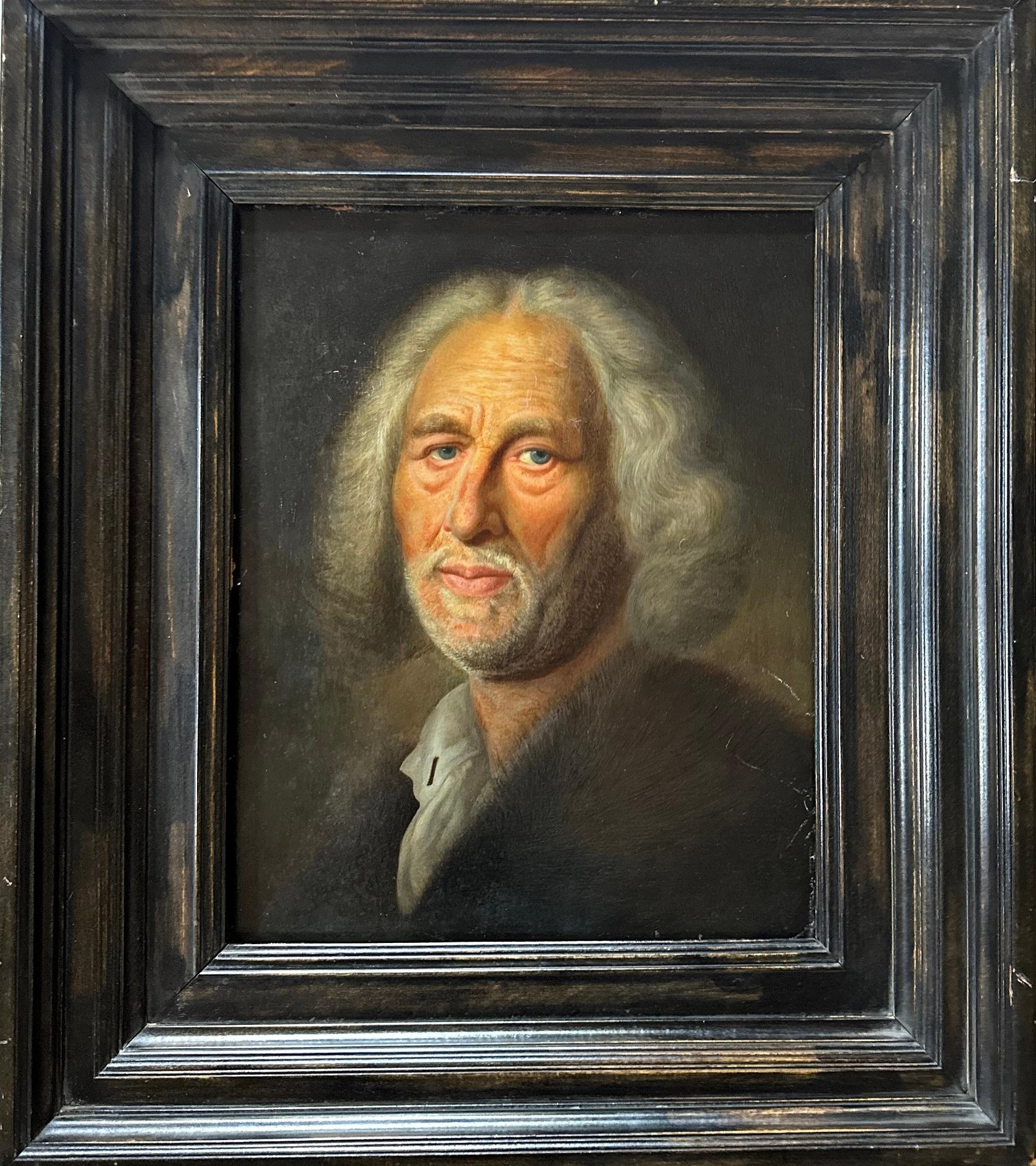 Altmeisterliches Porträt eines alten Mannes, Öl auf Holz, Österreich, 19. (Niederländische Schule), Painting, von Eleonore Matschnig