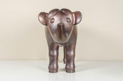 Elephant, Antique Copper by Robert Kuo, Hand Repoussé, Limited Edition