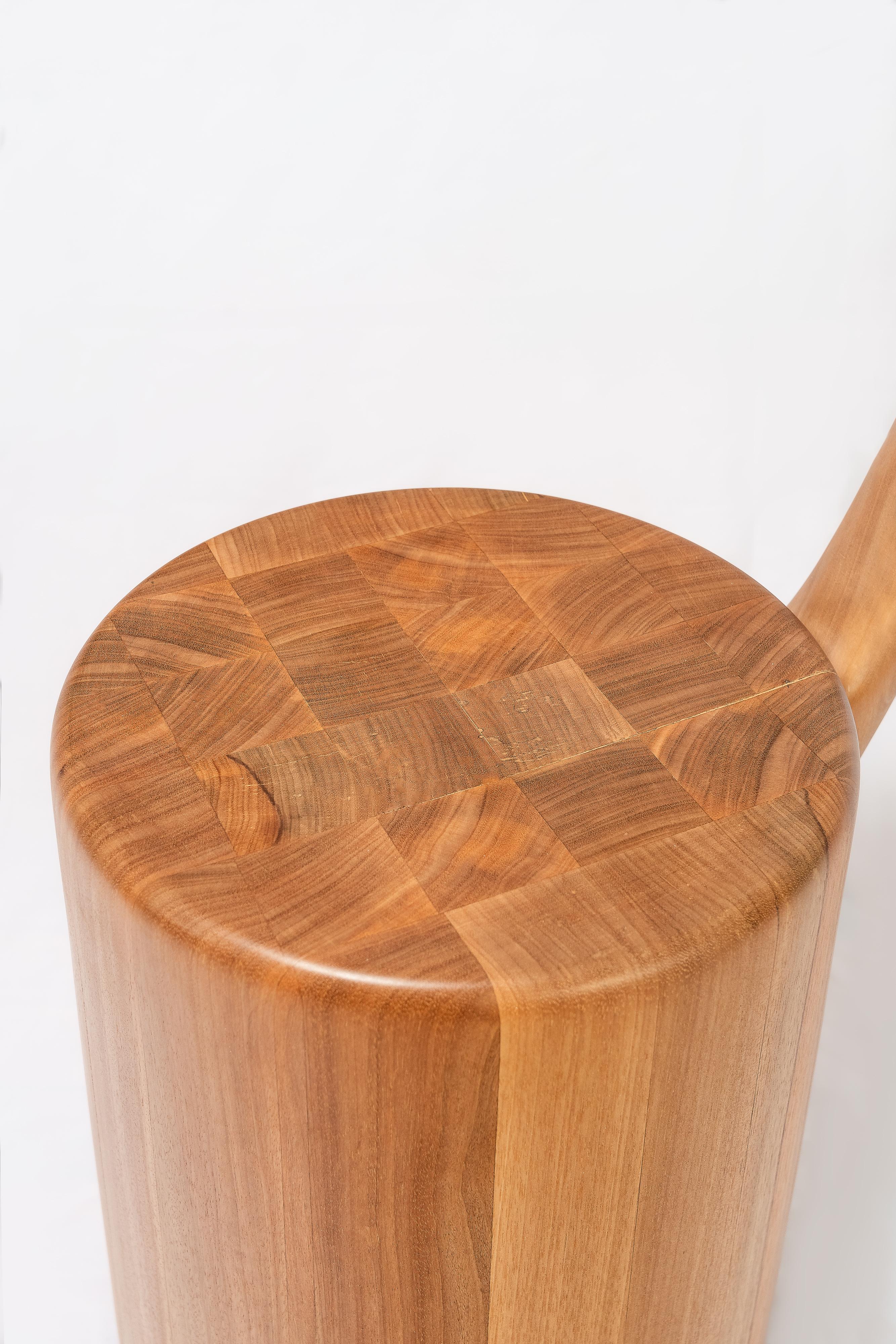 contemporary chair, inspired by an elephant, handmade from solid Brazilian wood In New Condition For Sale In rio de janeiro, BR