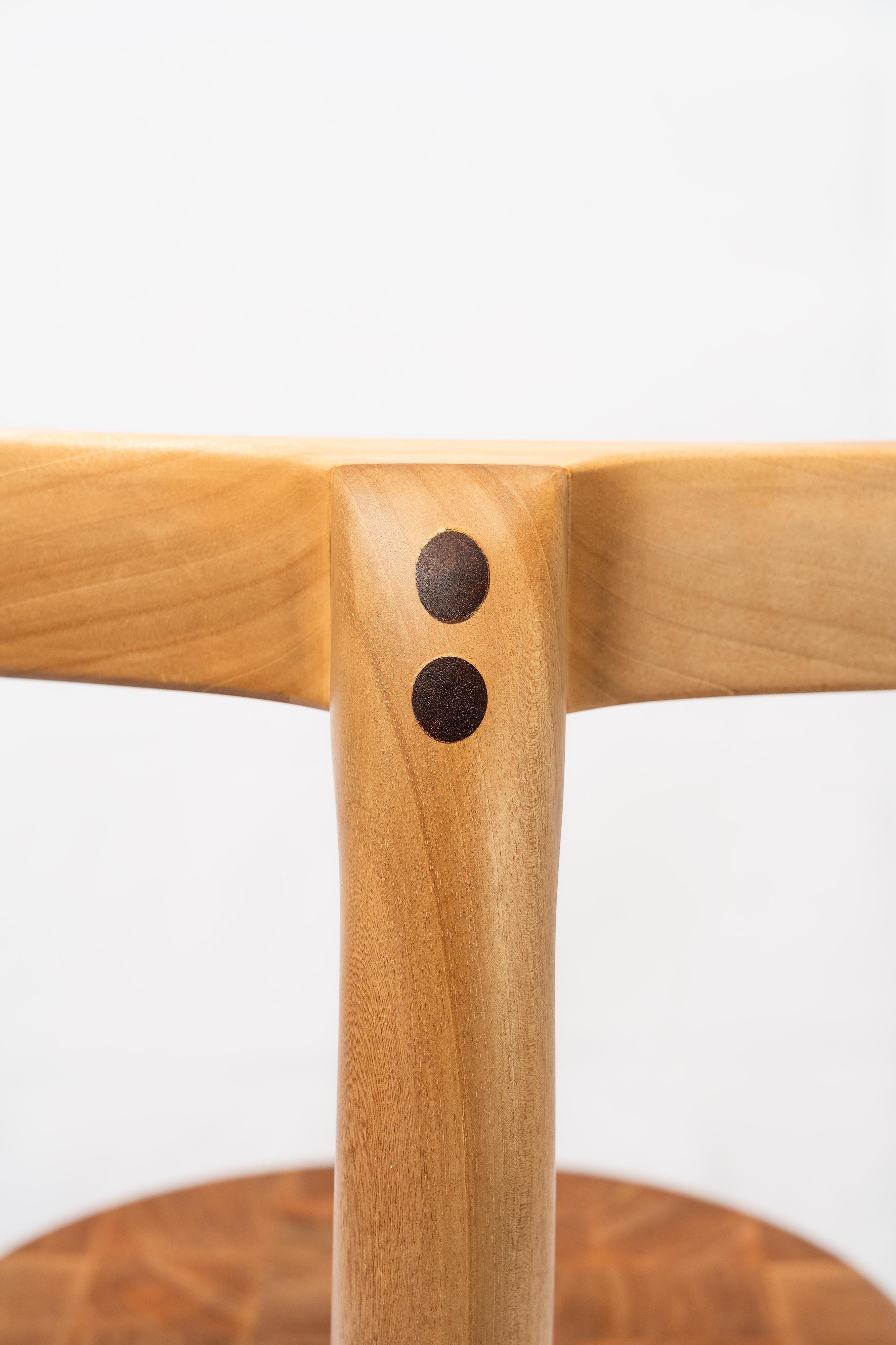 contemporary chair, inspired by an elephant, handmade from solid Brazilian wood For Sale 1