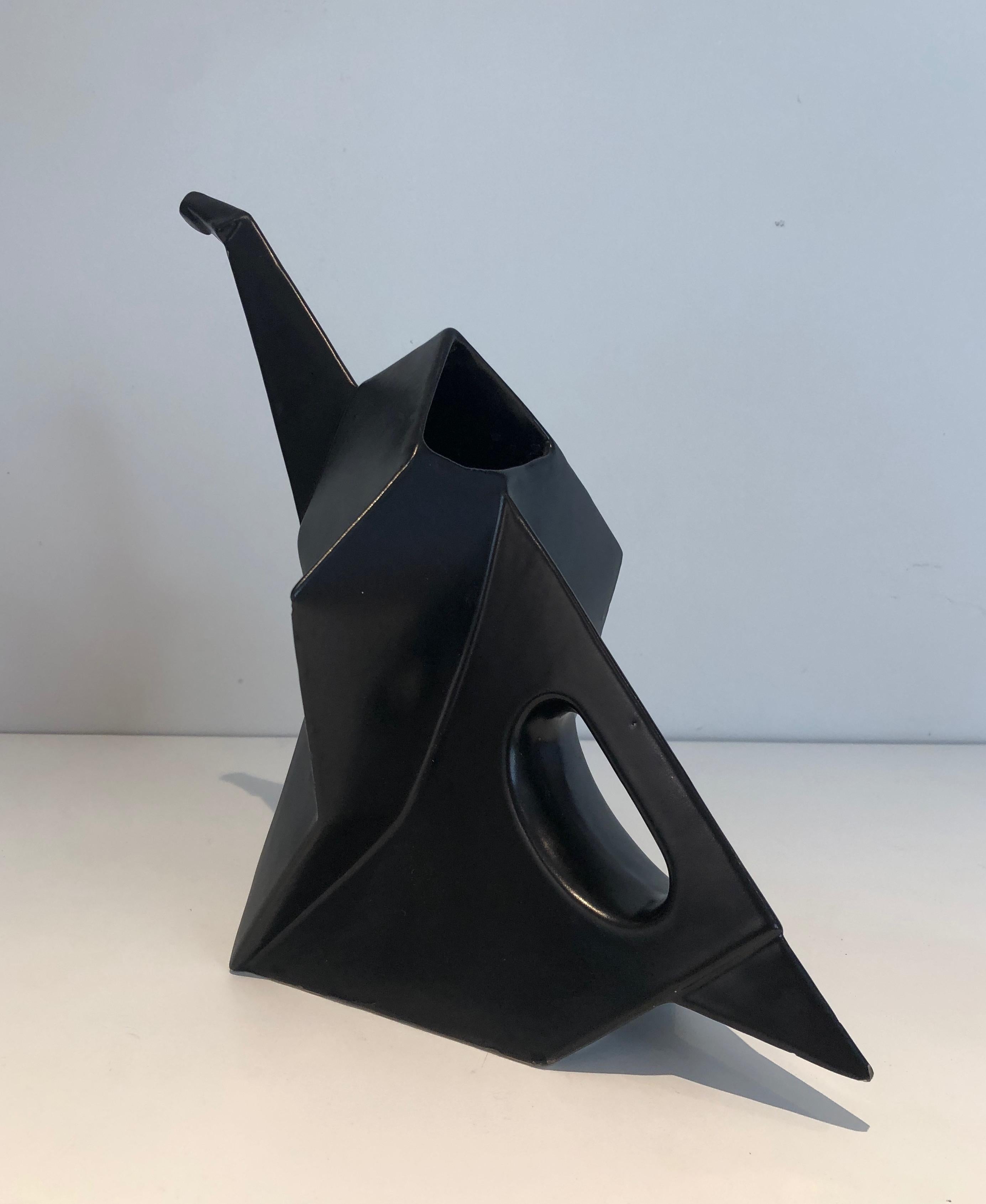 Eléphant en céramique noire Picher en vente 4