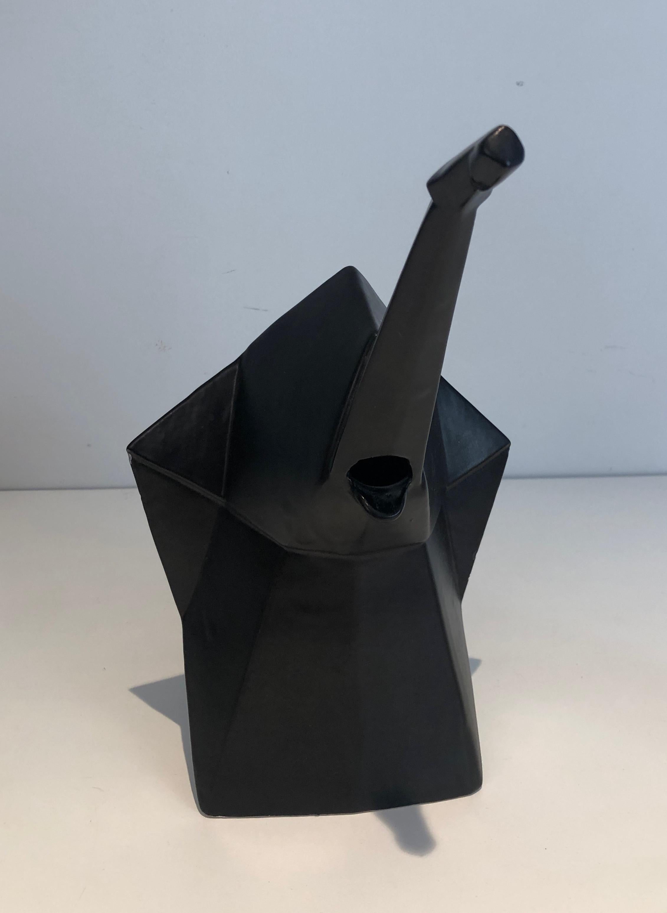 Eléphant en céramique noire Picher en vente 6