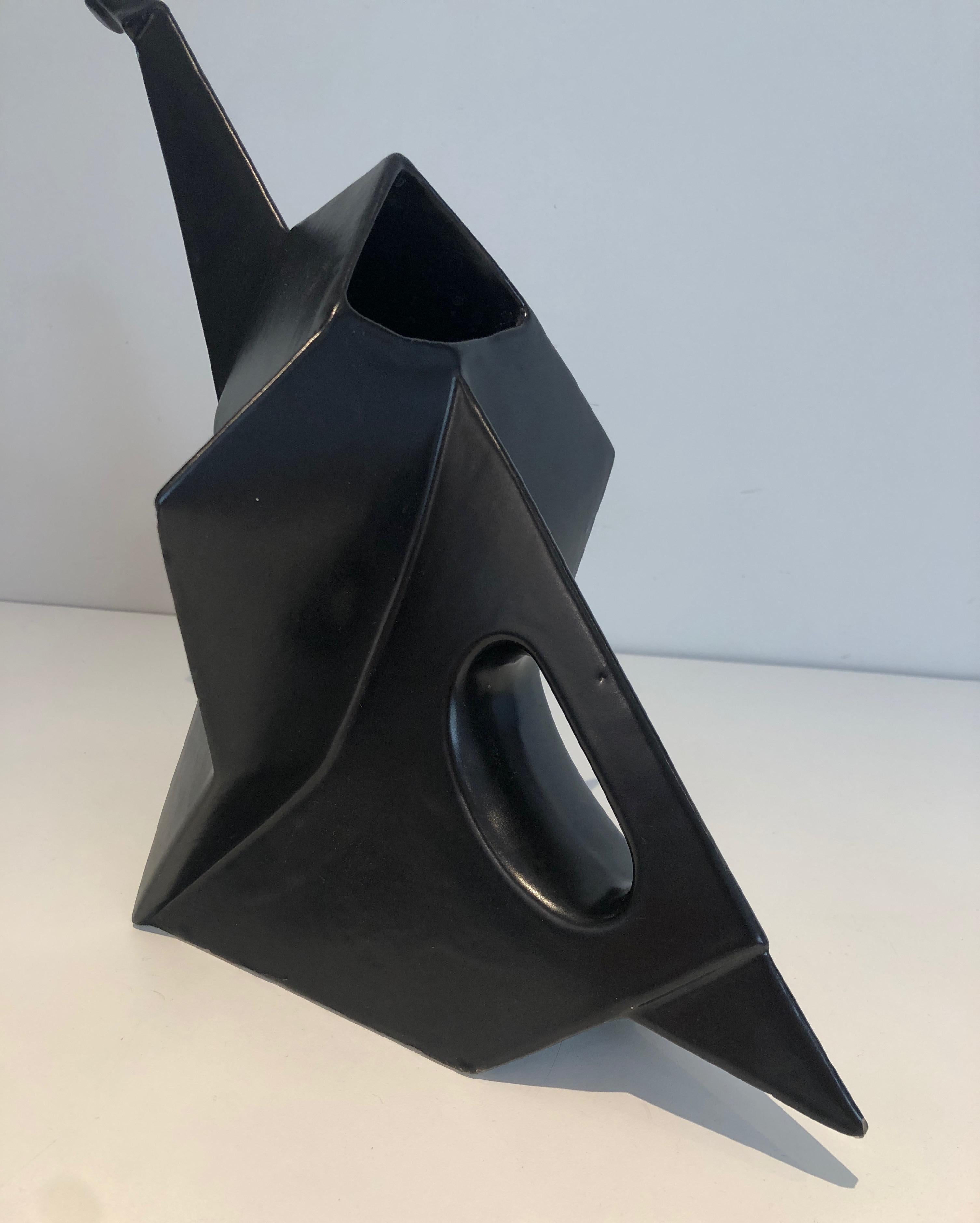 Eléphant en céramique noire Picher en vente 10