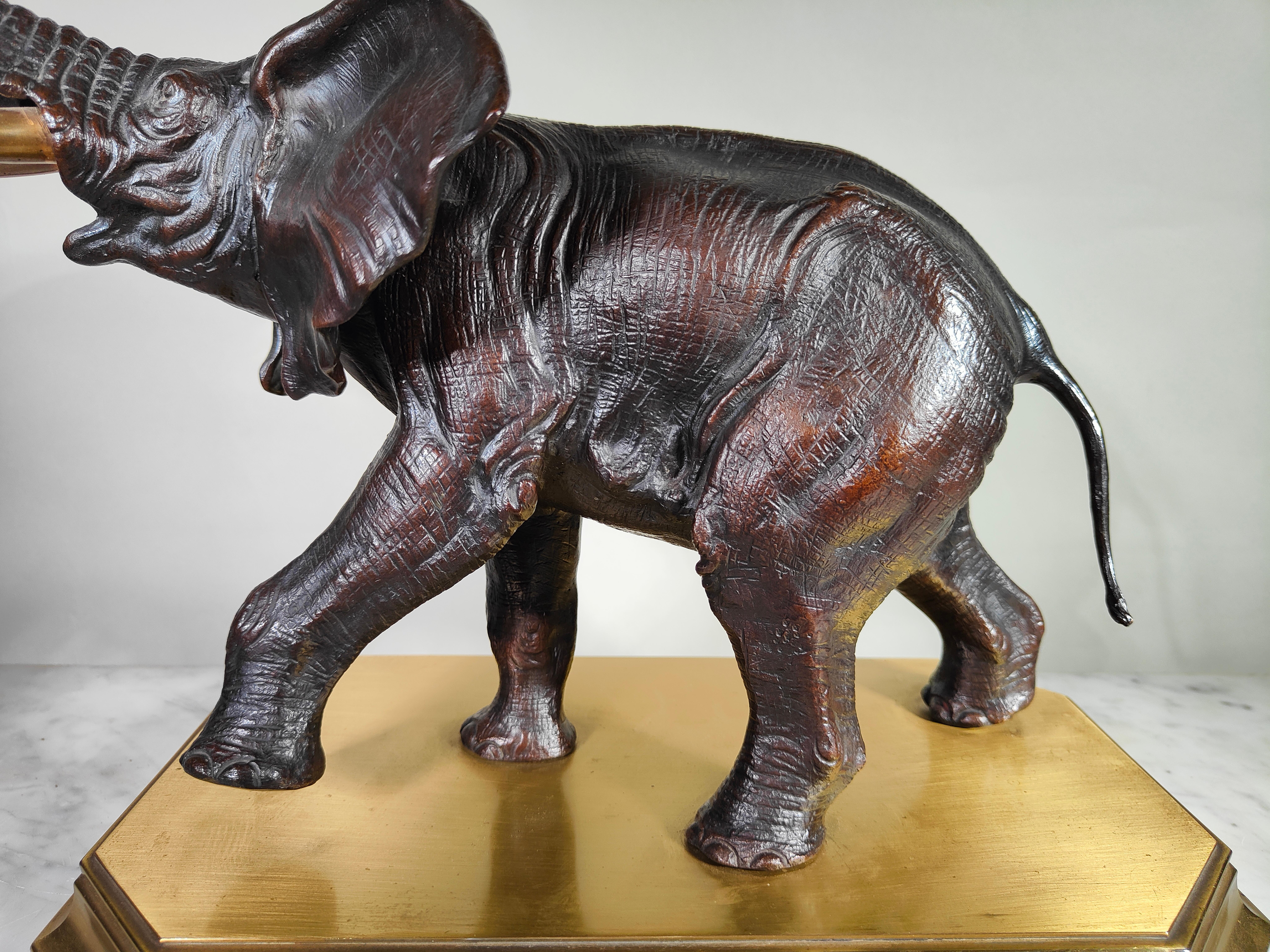 Elephant Bronze Sculpture Art Deco Early 20th Century 4