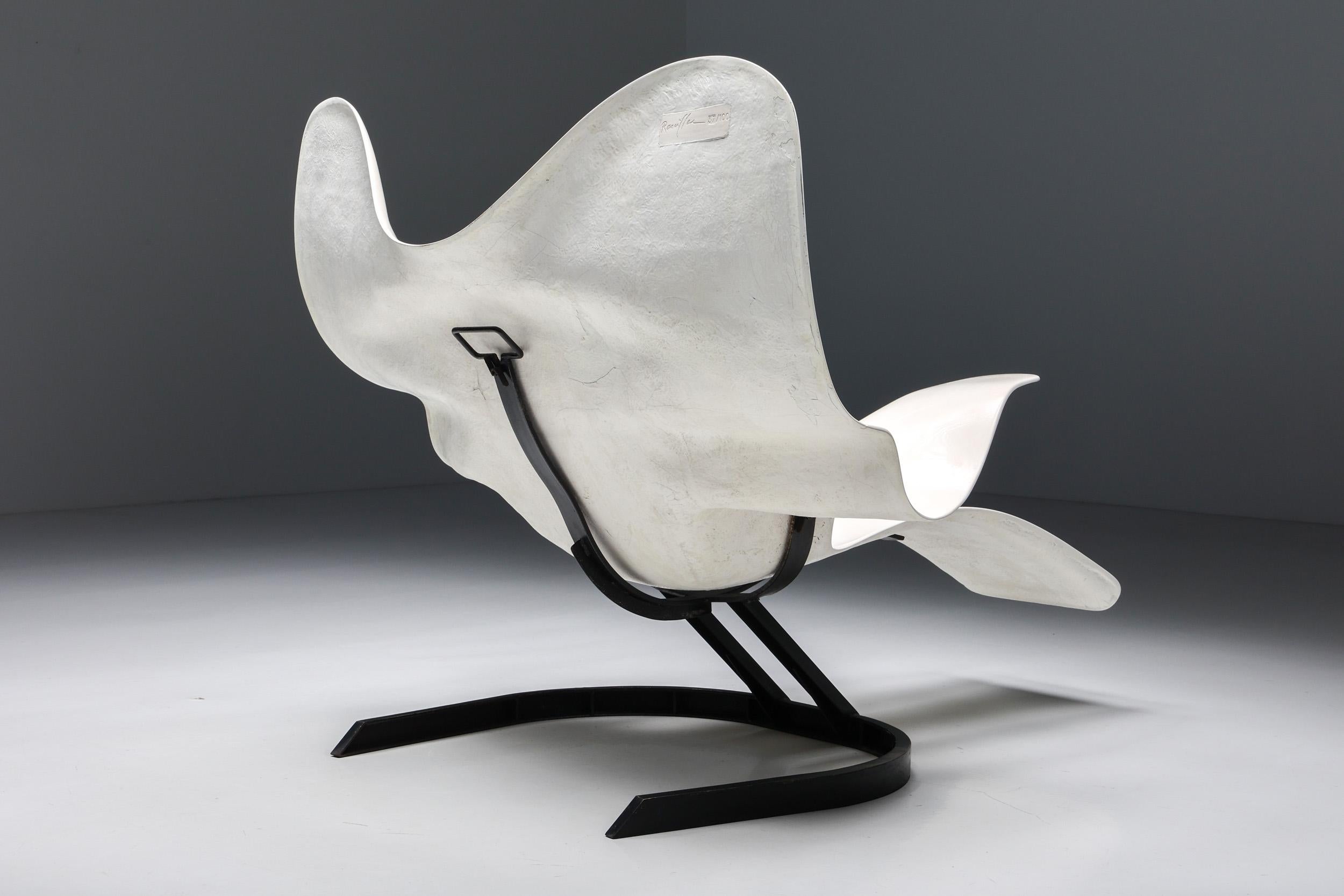 Steel Elephant Chair by Bernard Rancillac, Limited Edition 37/100, 1985 For Sale