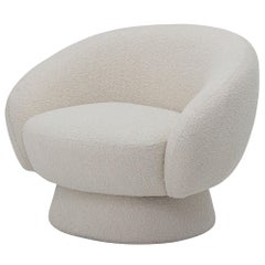 Elephant Club Circular Base Curved Lounge Chair