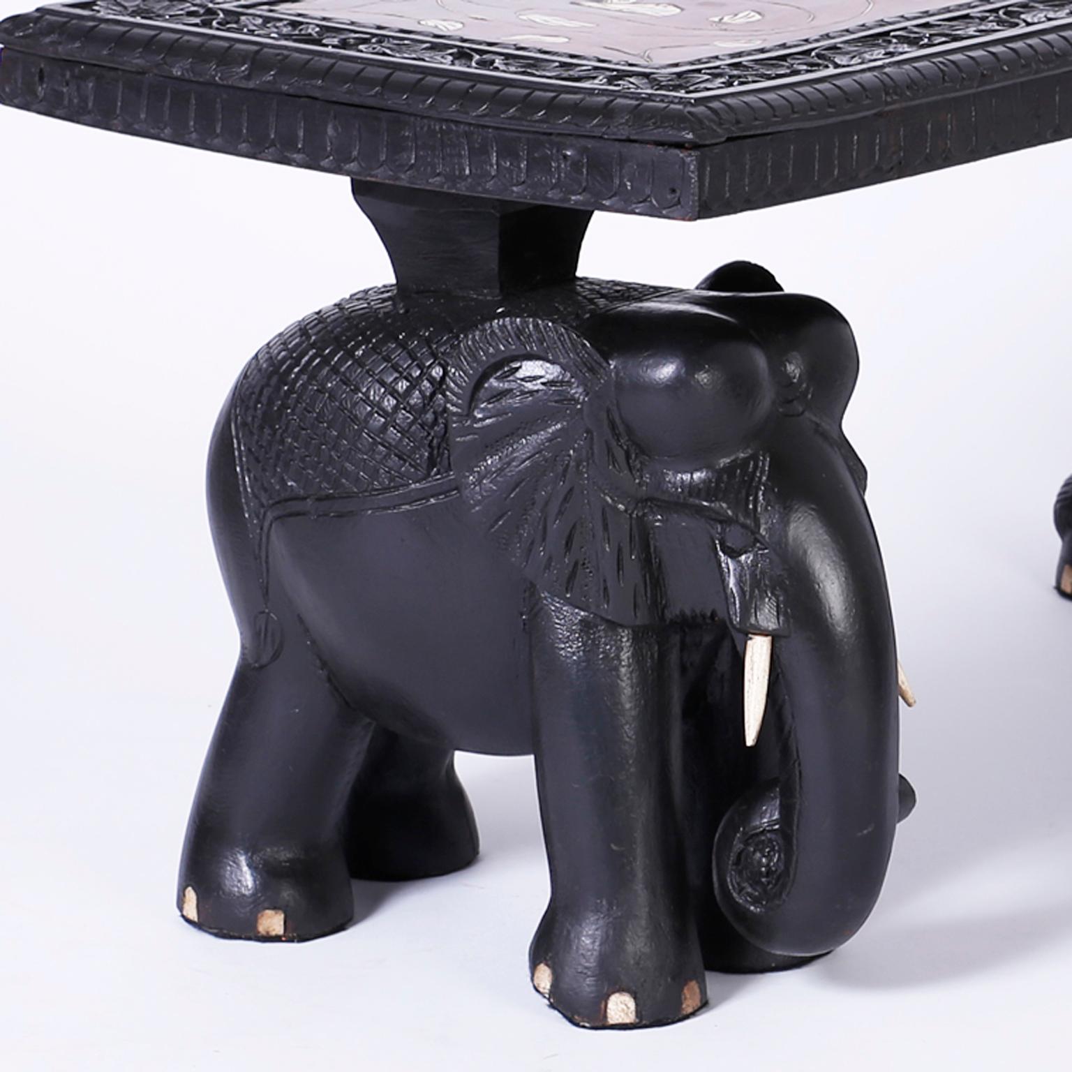 antique elephant coffee table