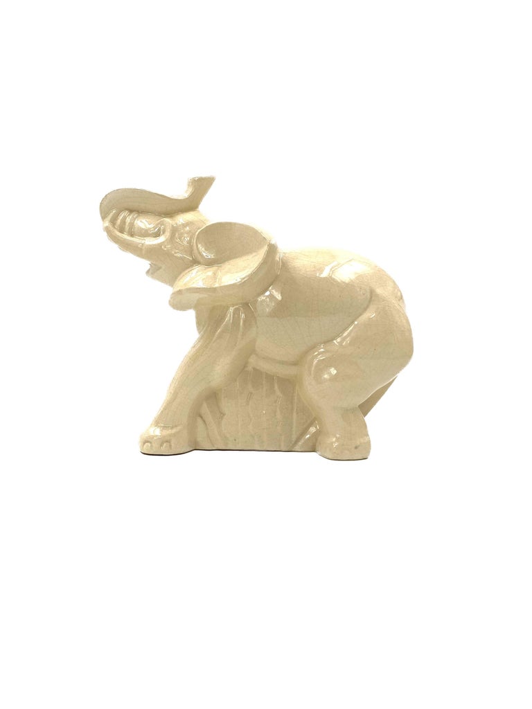 JOLI ANCIEN ENCRIER PORTE PLUME ELEPHANT, METAL PATINÉ ET MARBRE EPOQUE ART DECO
