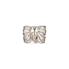Elephant Cuff Bracelet, White Gold by MAZARIN