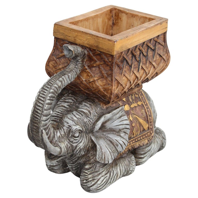 Elephant Décor Planter For Sale at 1stDibs