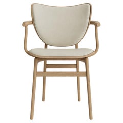 'Elephant' Dining Chair by Norr11, Natural Oak, Leather Mineral