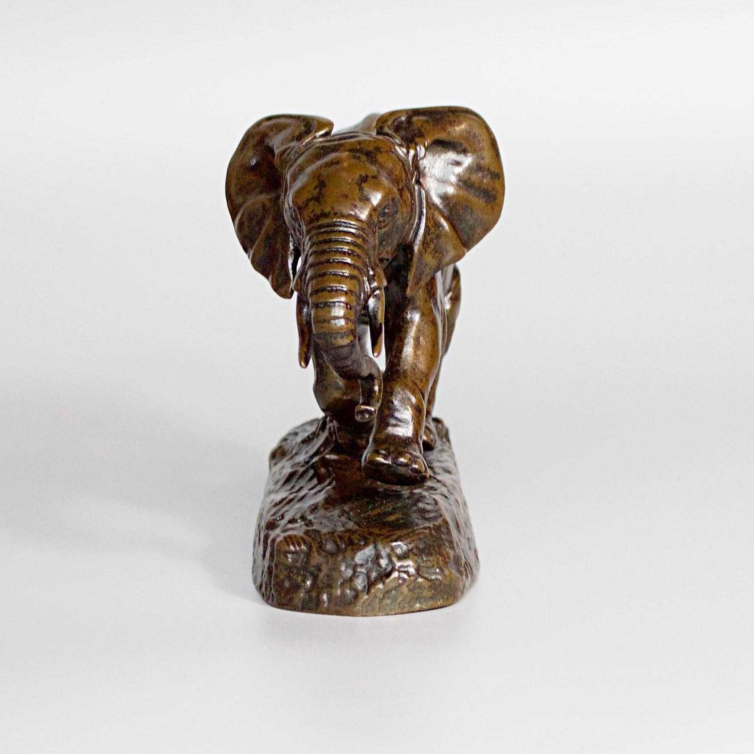 'Elephant du Senegal' by Antoine-Louis Barye Bronze Sculpture, circa 1880 In Excellent Condition In Forest Row, East Sussex