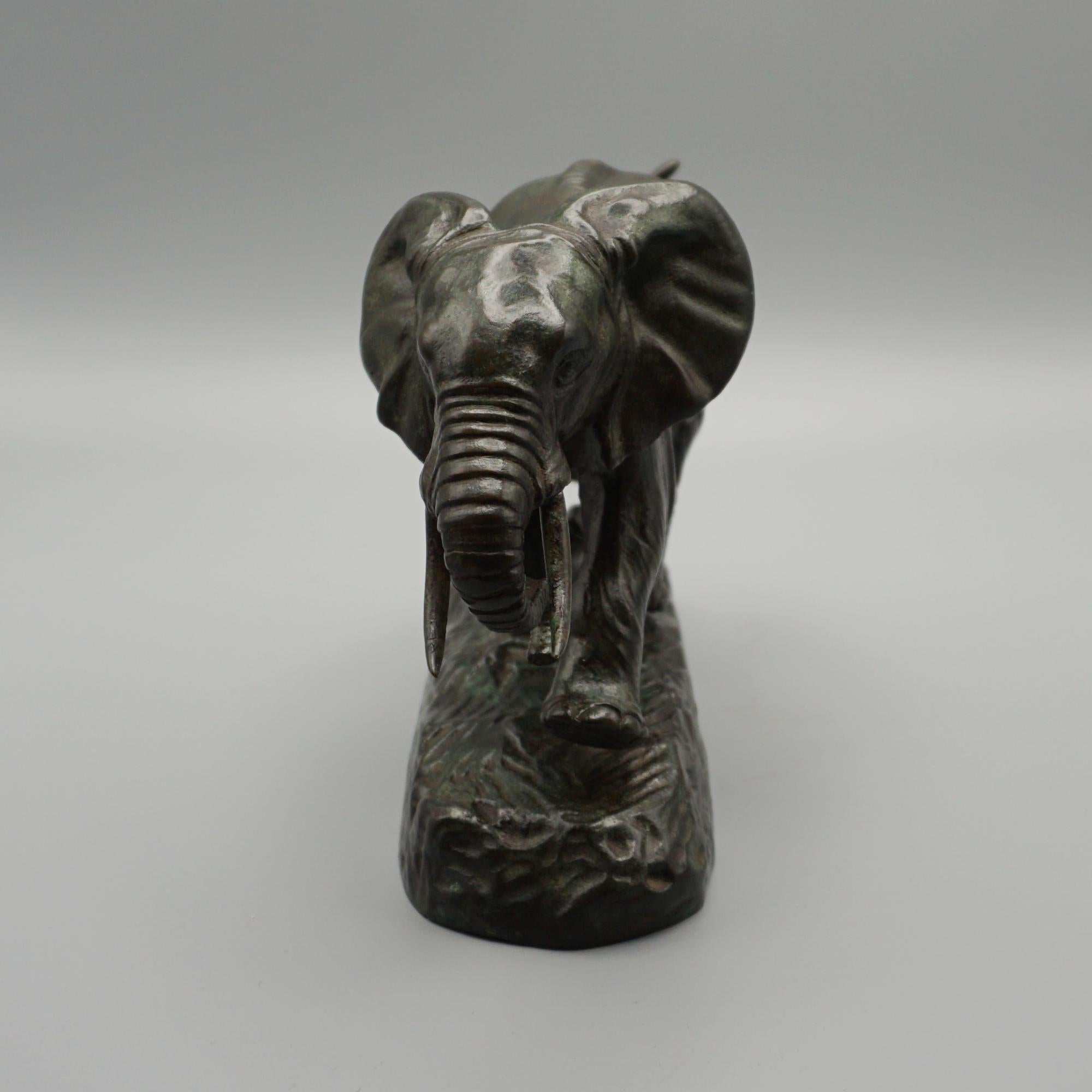'Elephant Du Senegal' Late 19th Century Bronze Sculpture by Antoine-Louis Barye For Sale 6