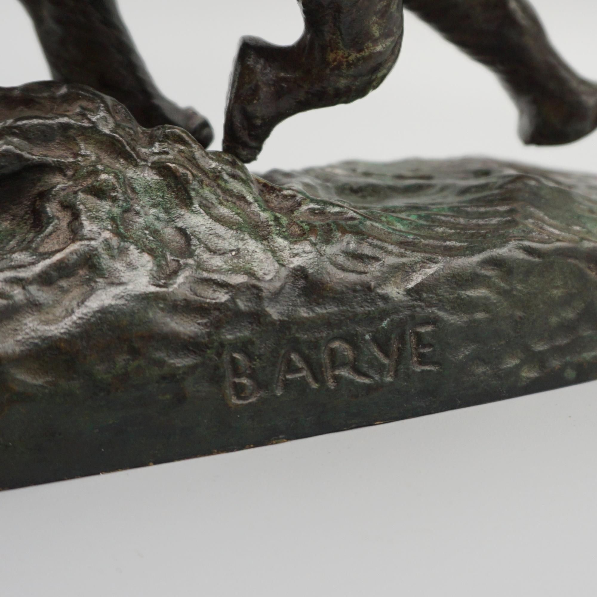 Sculpture en bronze de la fin du XIXe siècle d'Antoine-Louis Barye 'Elephant Du Senegal'. en vente 10