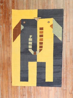 Elephant Face Persian Kilim