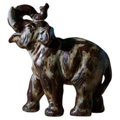 Elephant Figure in Ceramic by Knud Kyhn