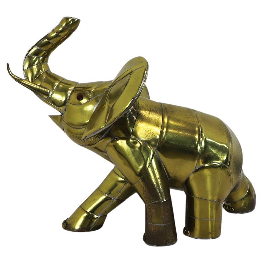 Elephant Figure in the Style of Sergio Bustamante For Sale