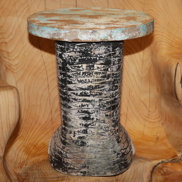 Elephant Foot Set of Two Side Table in Solid Wood at 1stDibs elephant