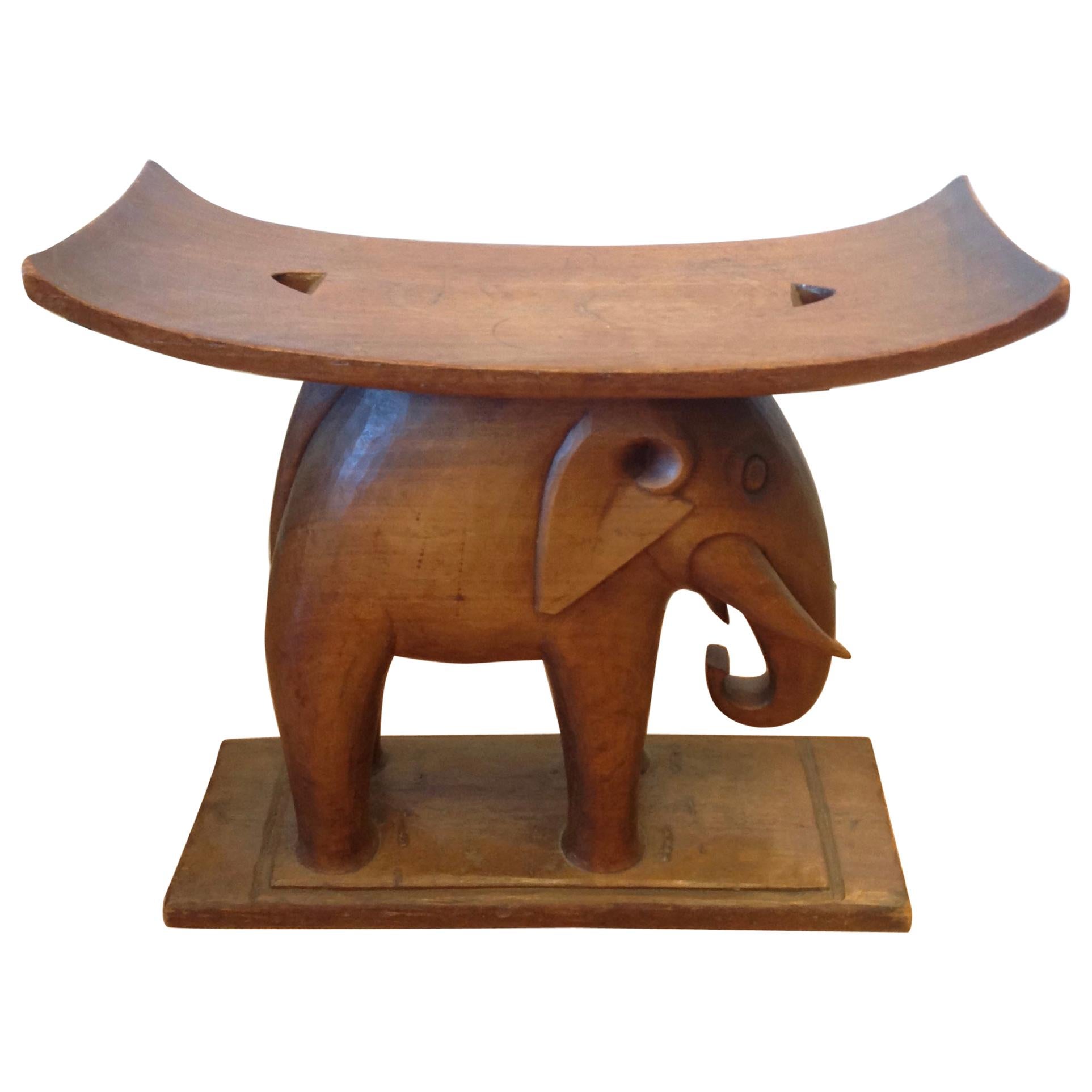 Elephant Form Ashanti Bench