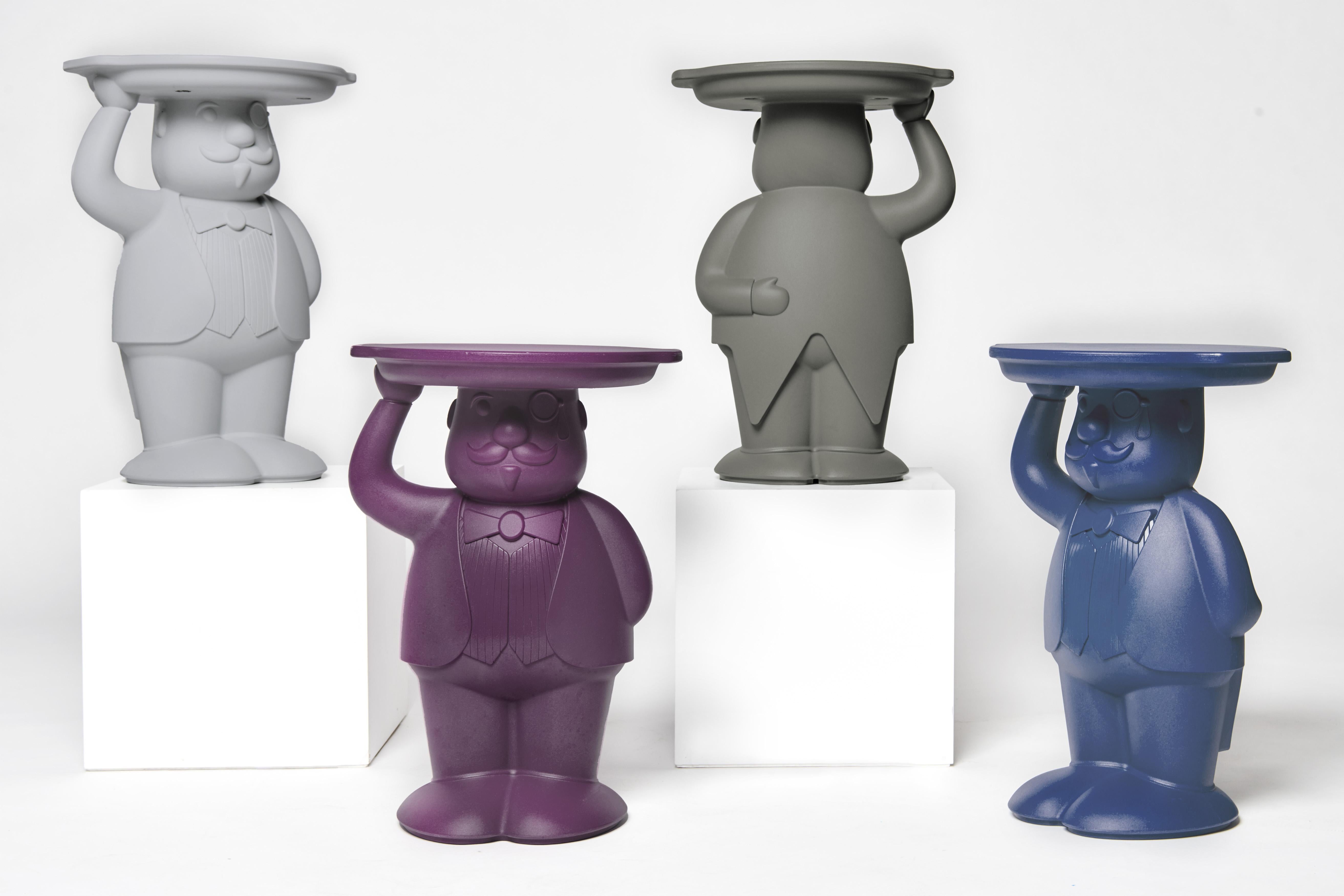 Elefantengrauer Ambrogio-Beistelltisch von Favaretto&Partners im Zustand „Neu“ im Angebot in Geneve, CH