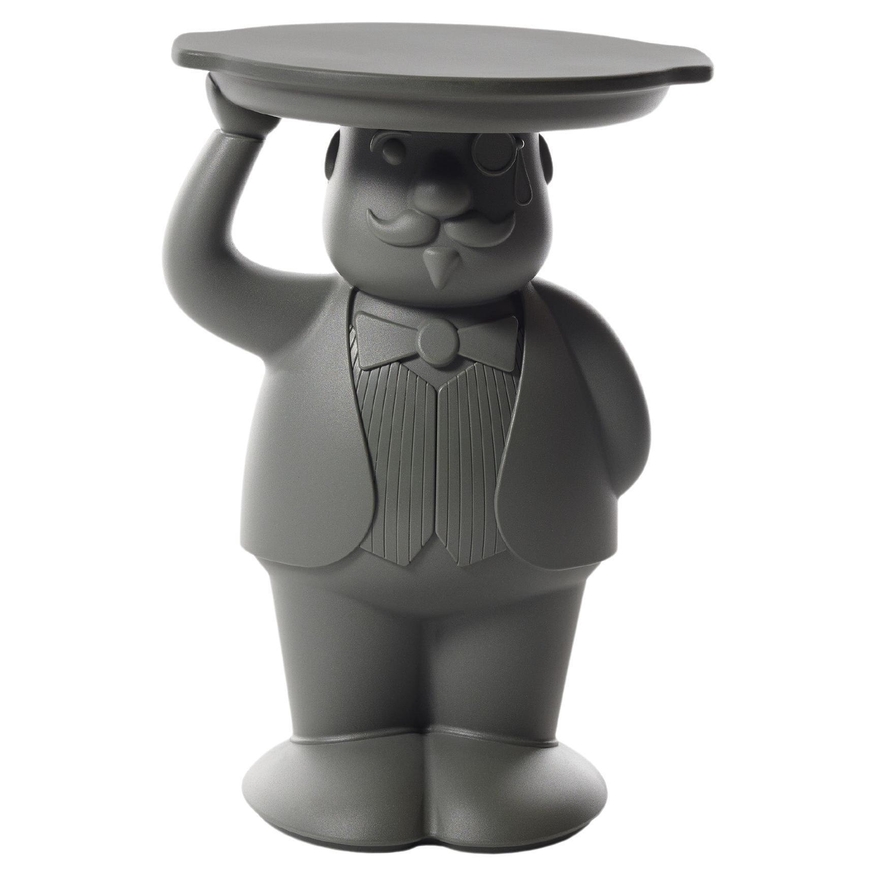 Elefantengrauer Ambrogio-Beistelltisch von Favaretto&Partners im Angebot